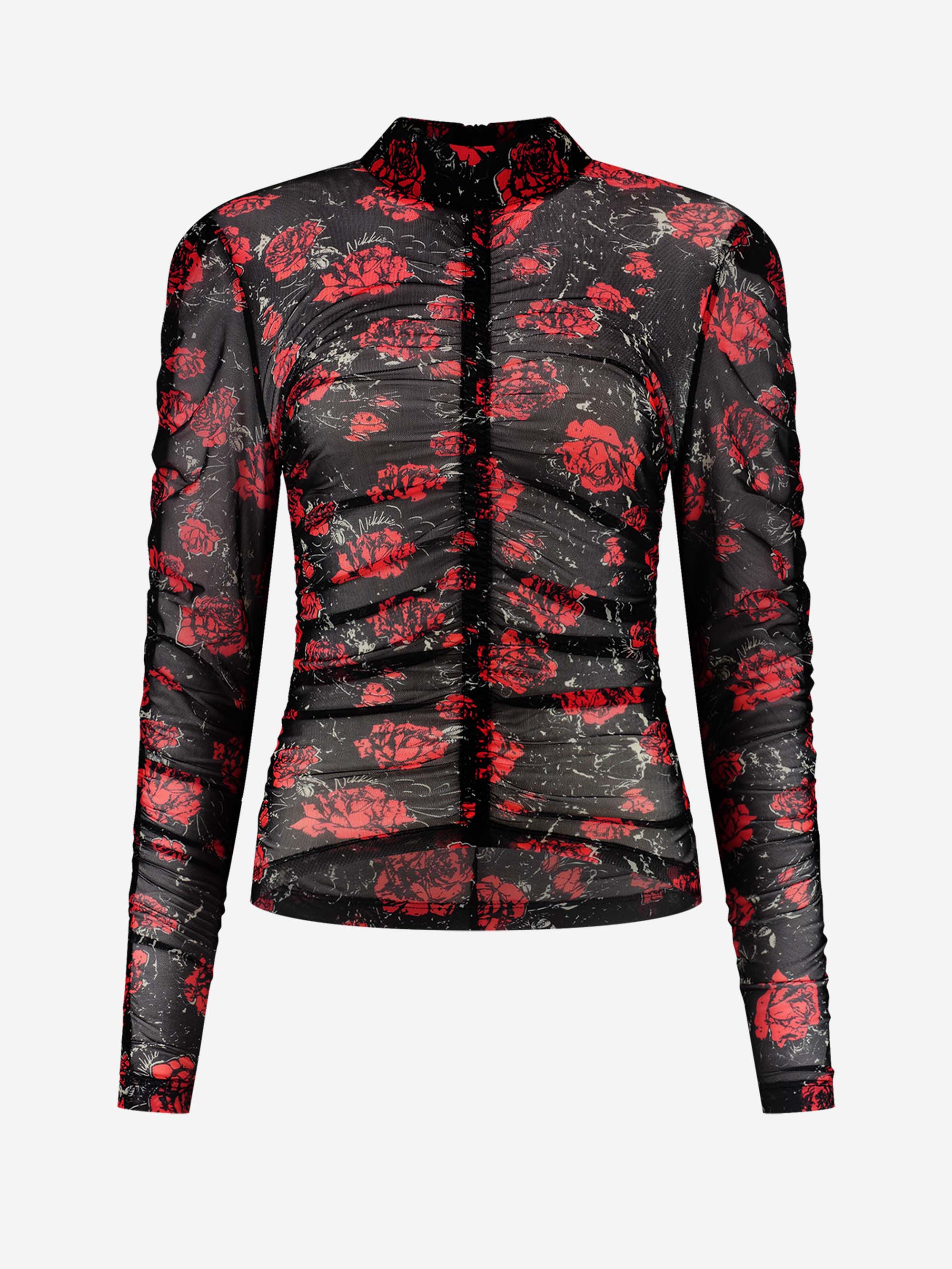 Rose Mesh Top