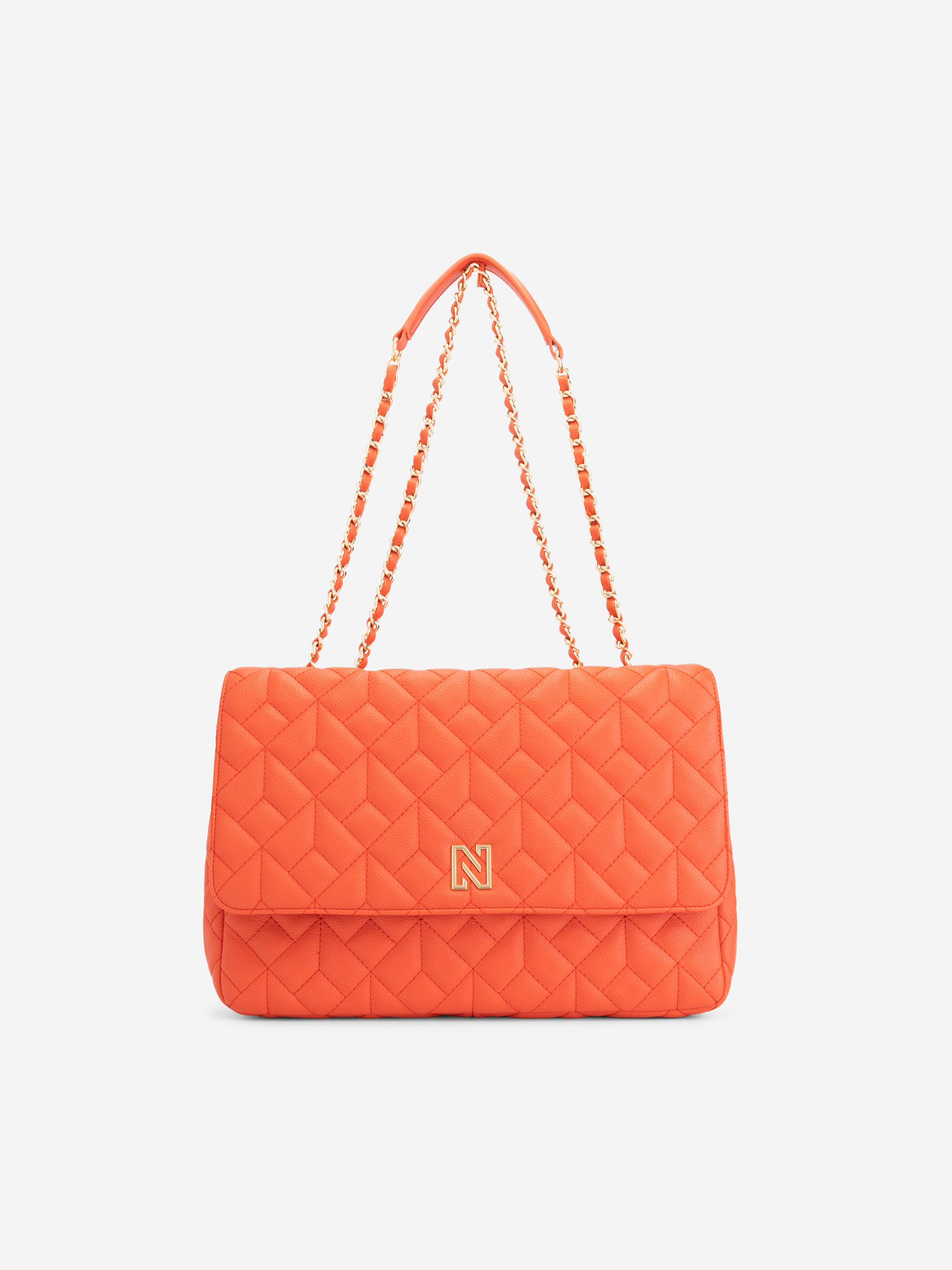 Big Quilted shoulder bag with chain