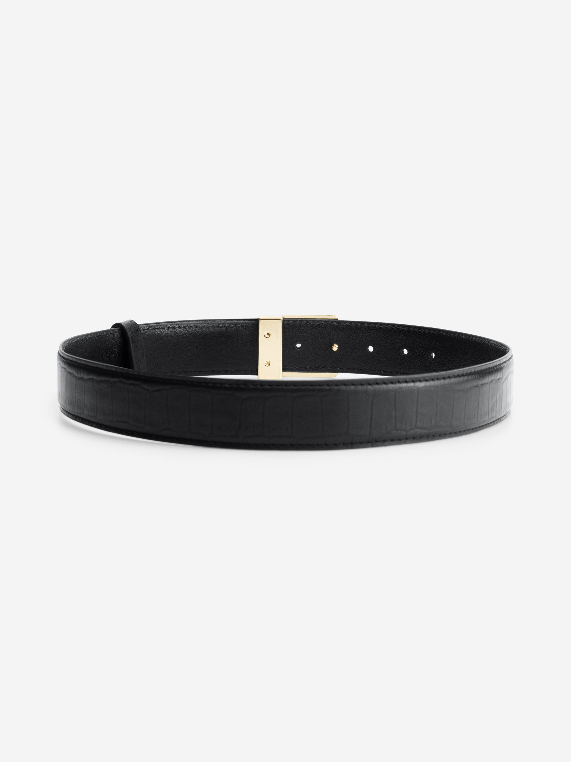 Riem met croco patroon en NIKKIE gesp