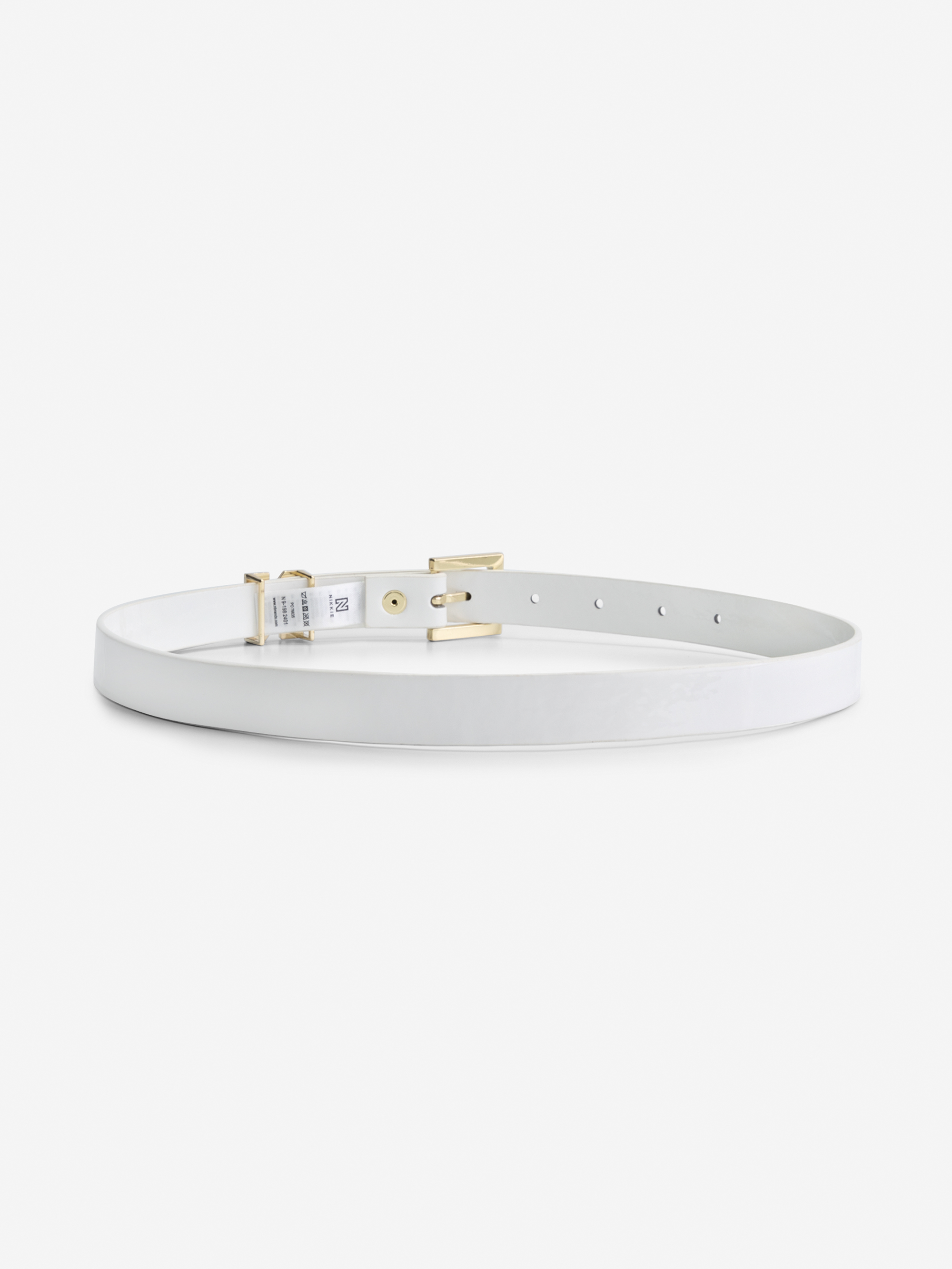 Lacquer Waist belt with N slide