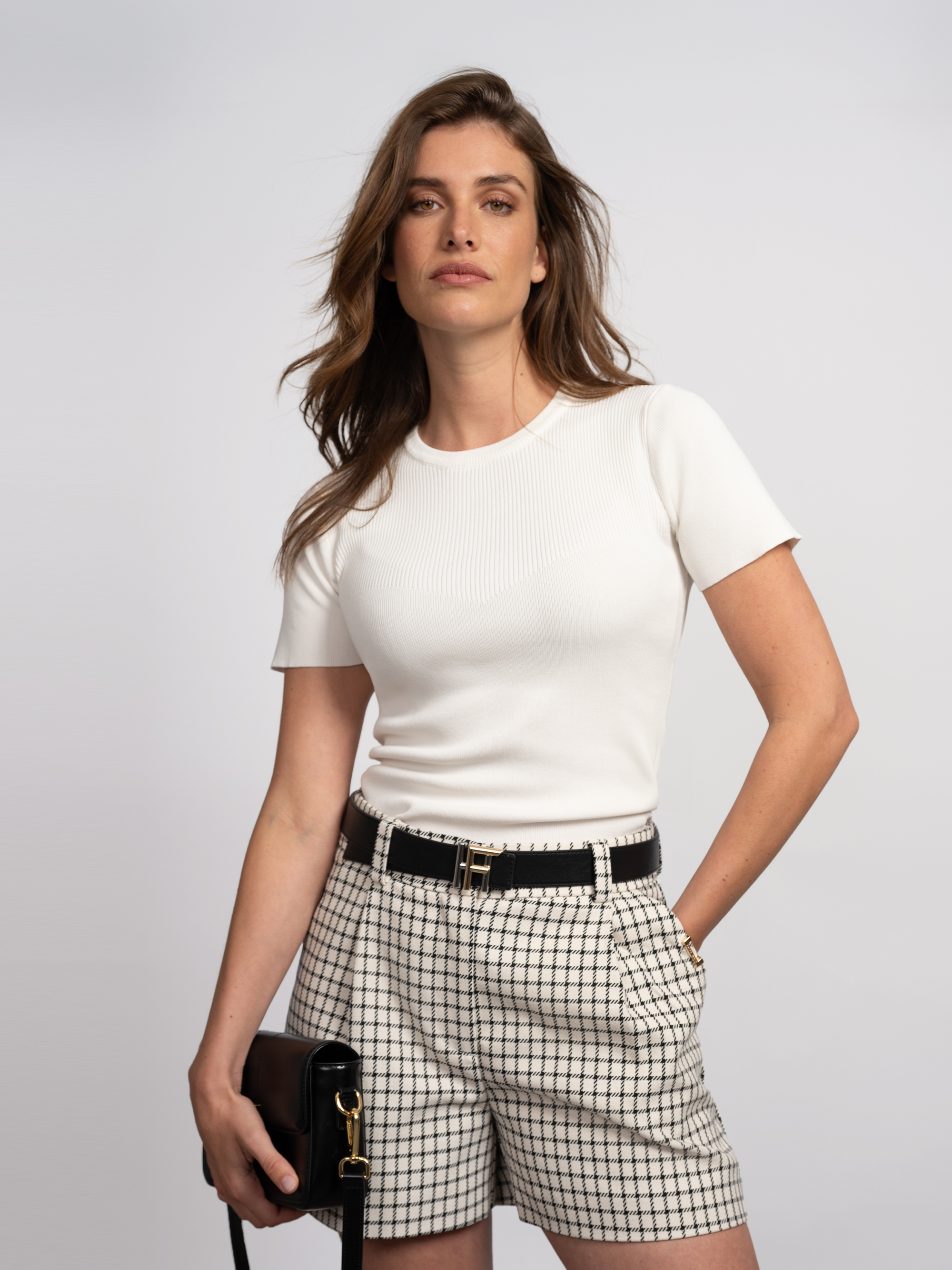 Checked shorts