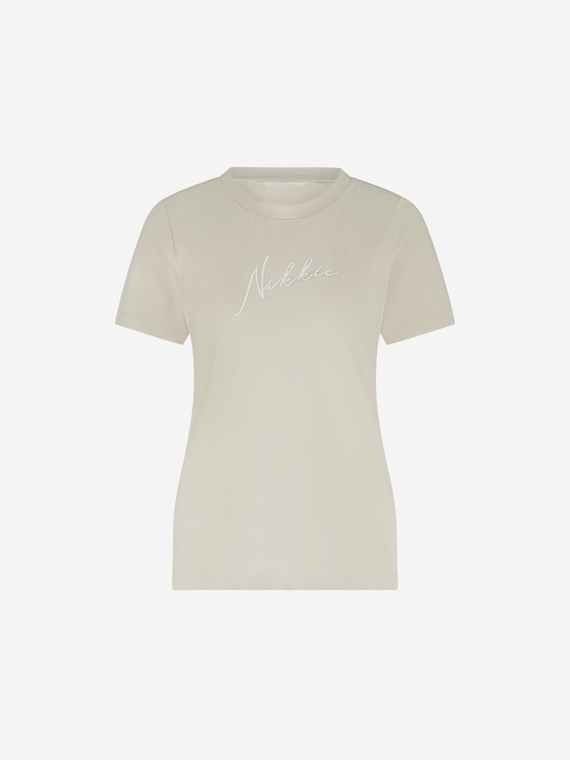 T-shirt with embroidered logo