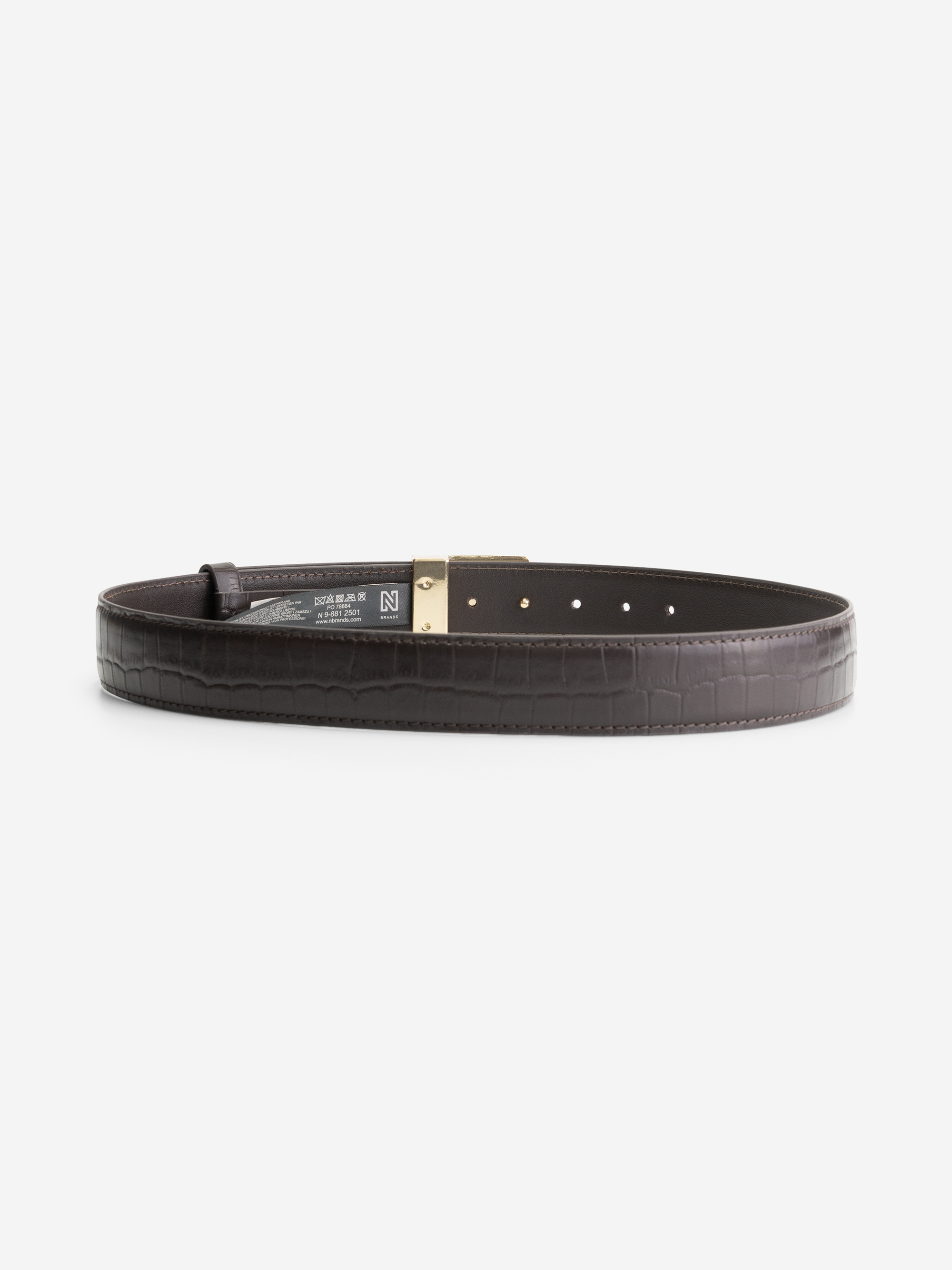 Riem met croco patroon en NIKKIE gesp