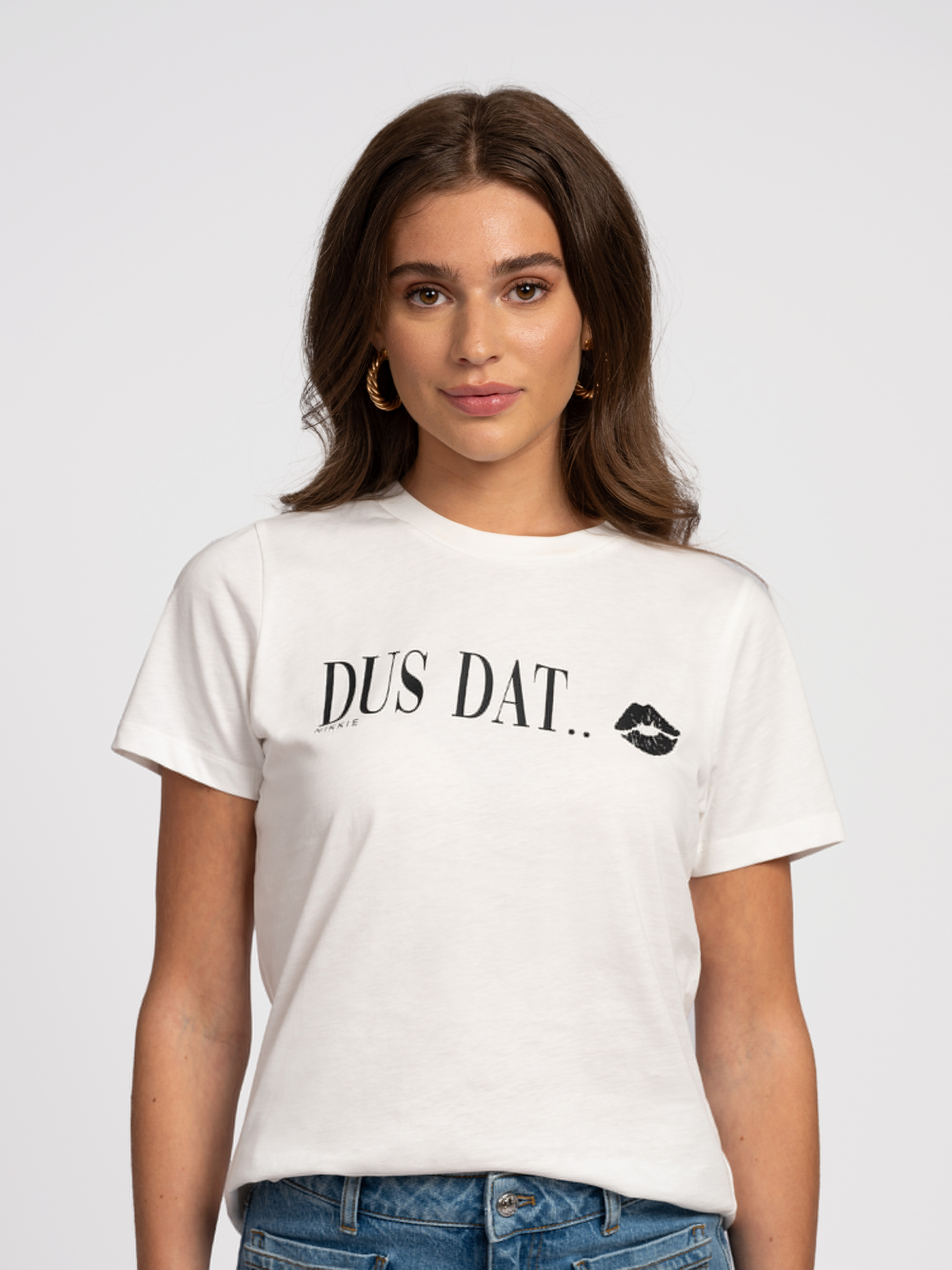 T-shirt met tekst opdruk