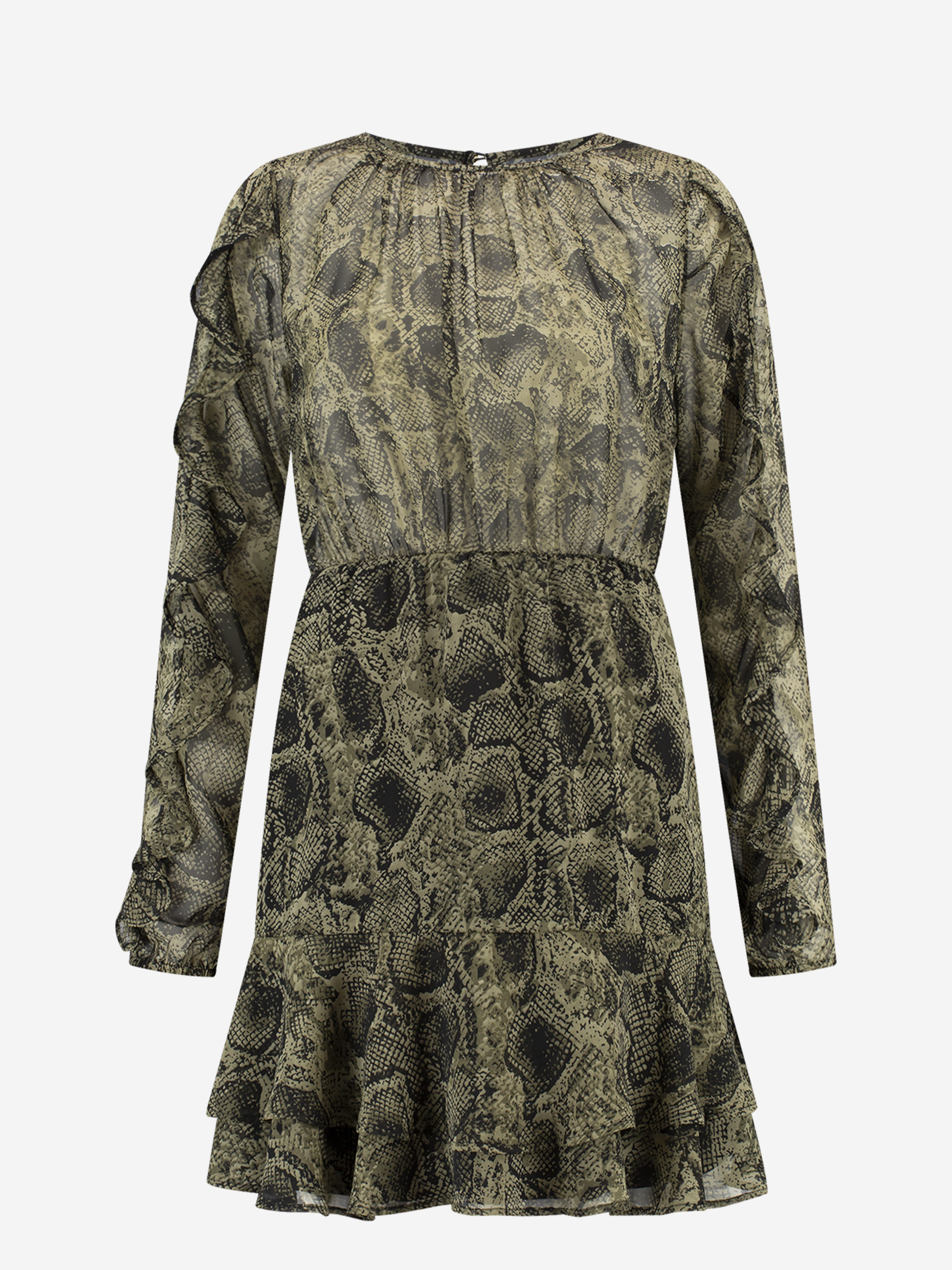 Jurk met slangen print