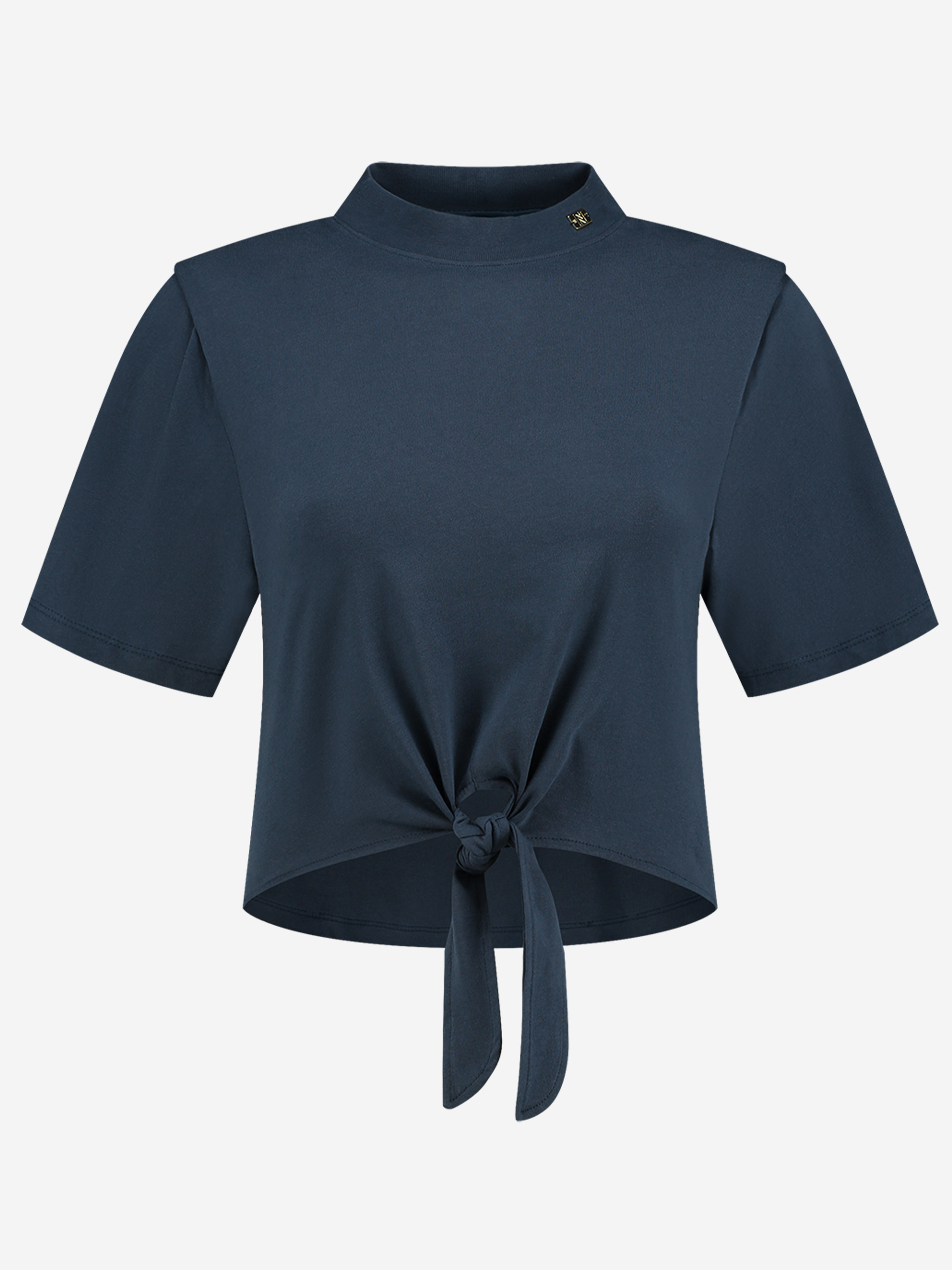 T-shirt with tie knot