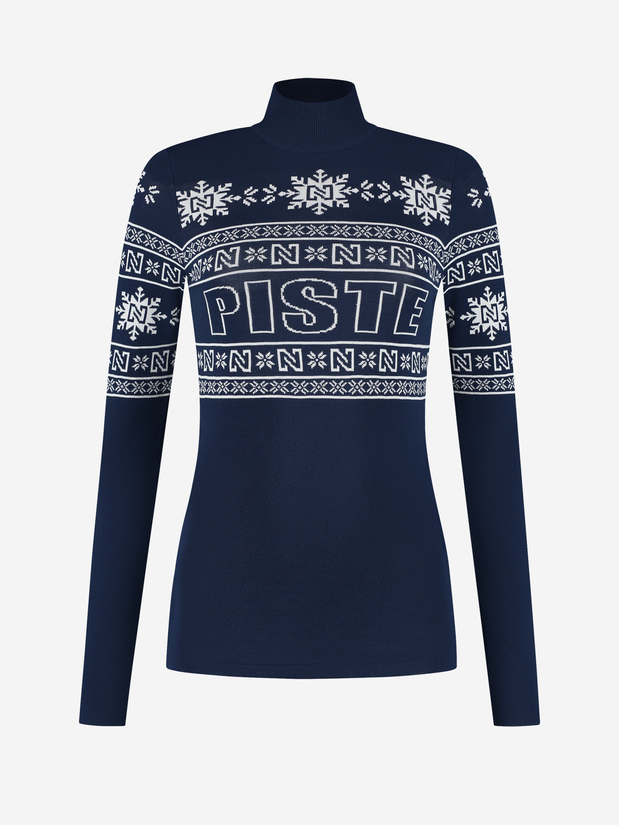 Aansluitende top met logo patroon en col