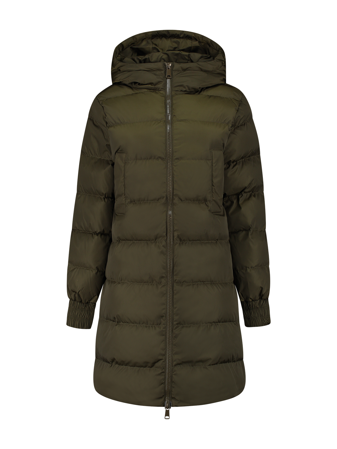 Long Puffer Coat with hood 