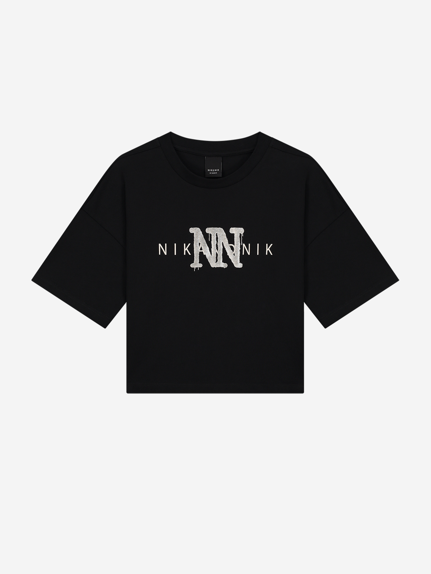 Cropped t-shirt with NN print