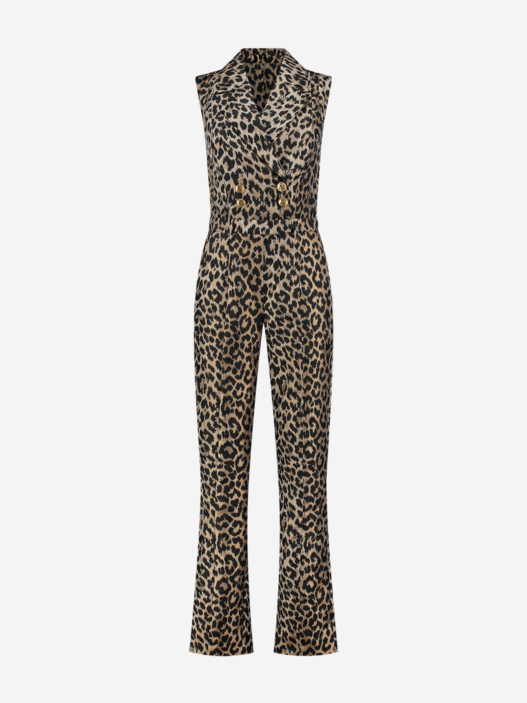 Jumpsuit with animal print
