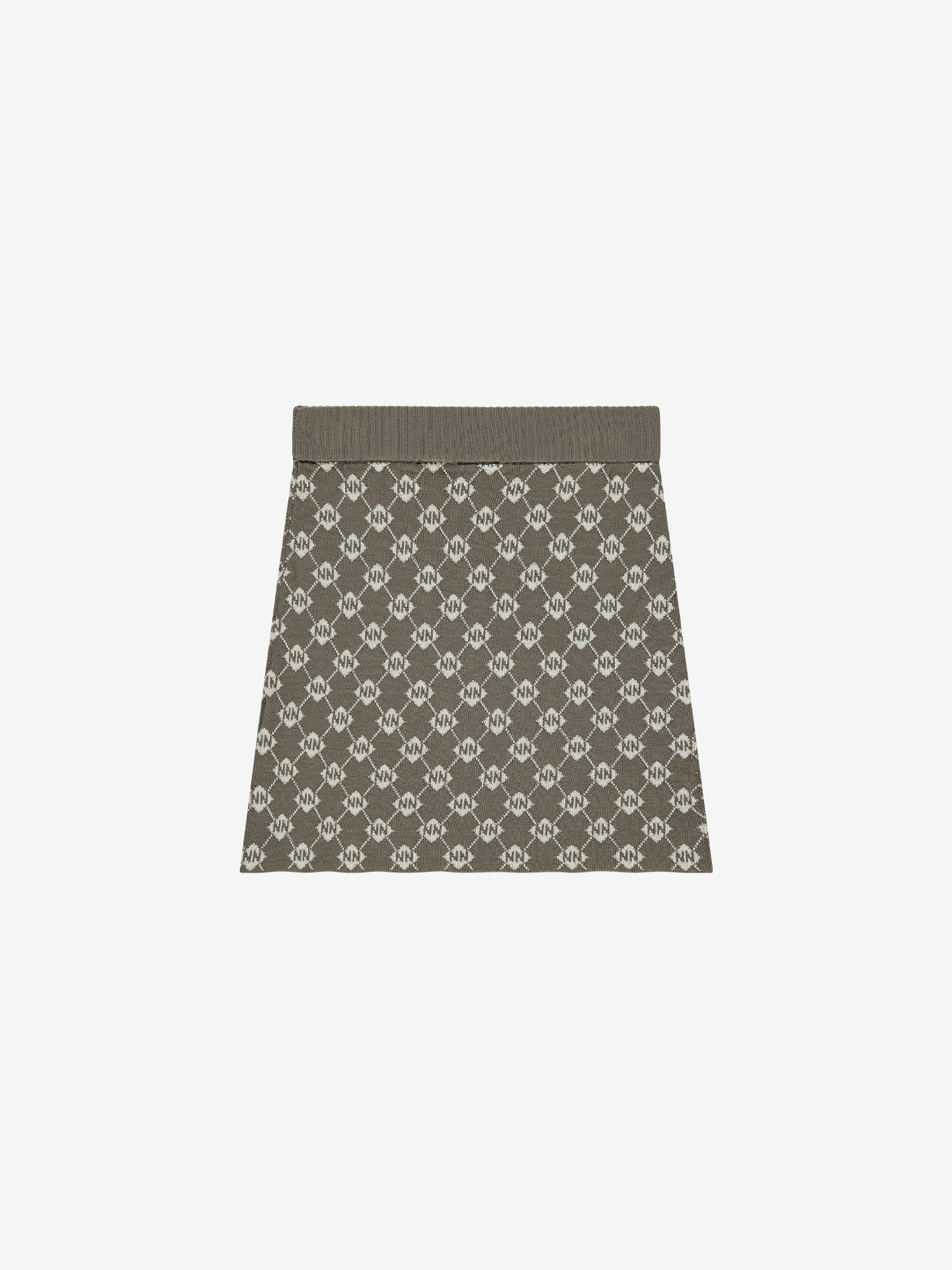 Korte rok met N&N logo patroon