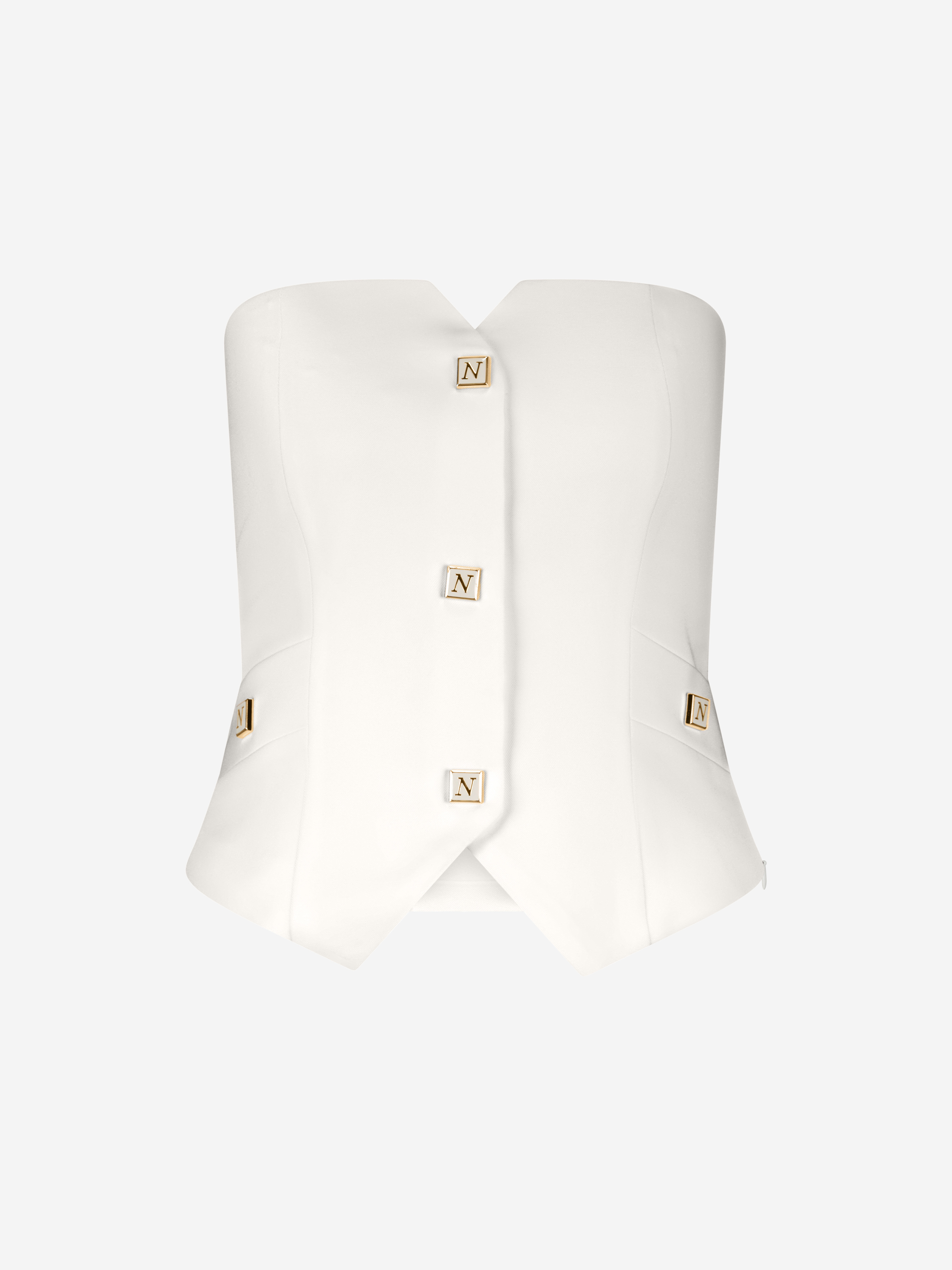 Gemêleerde strapless top