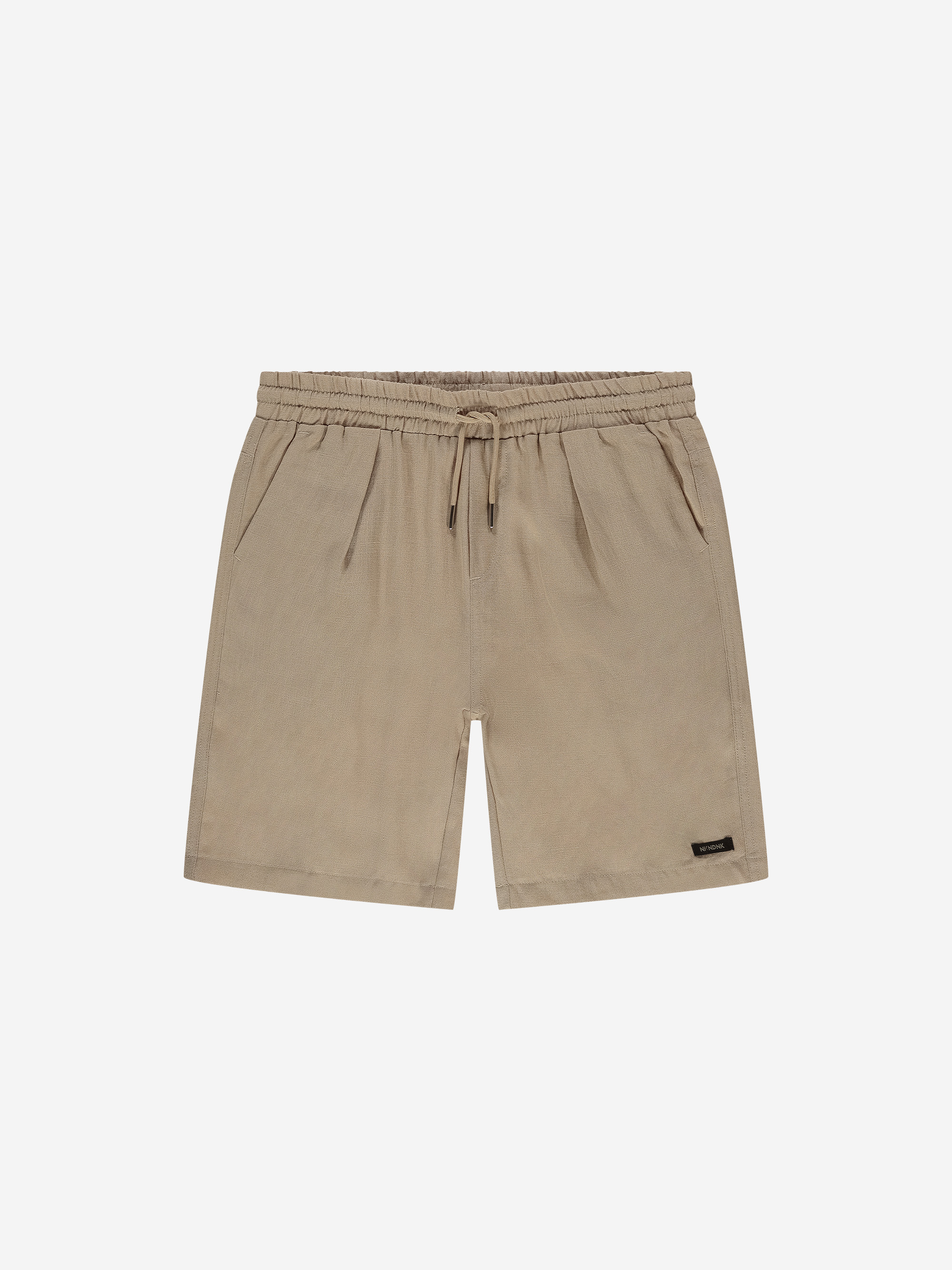 Short met linnenlook