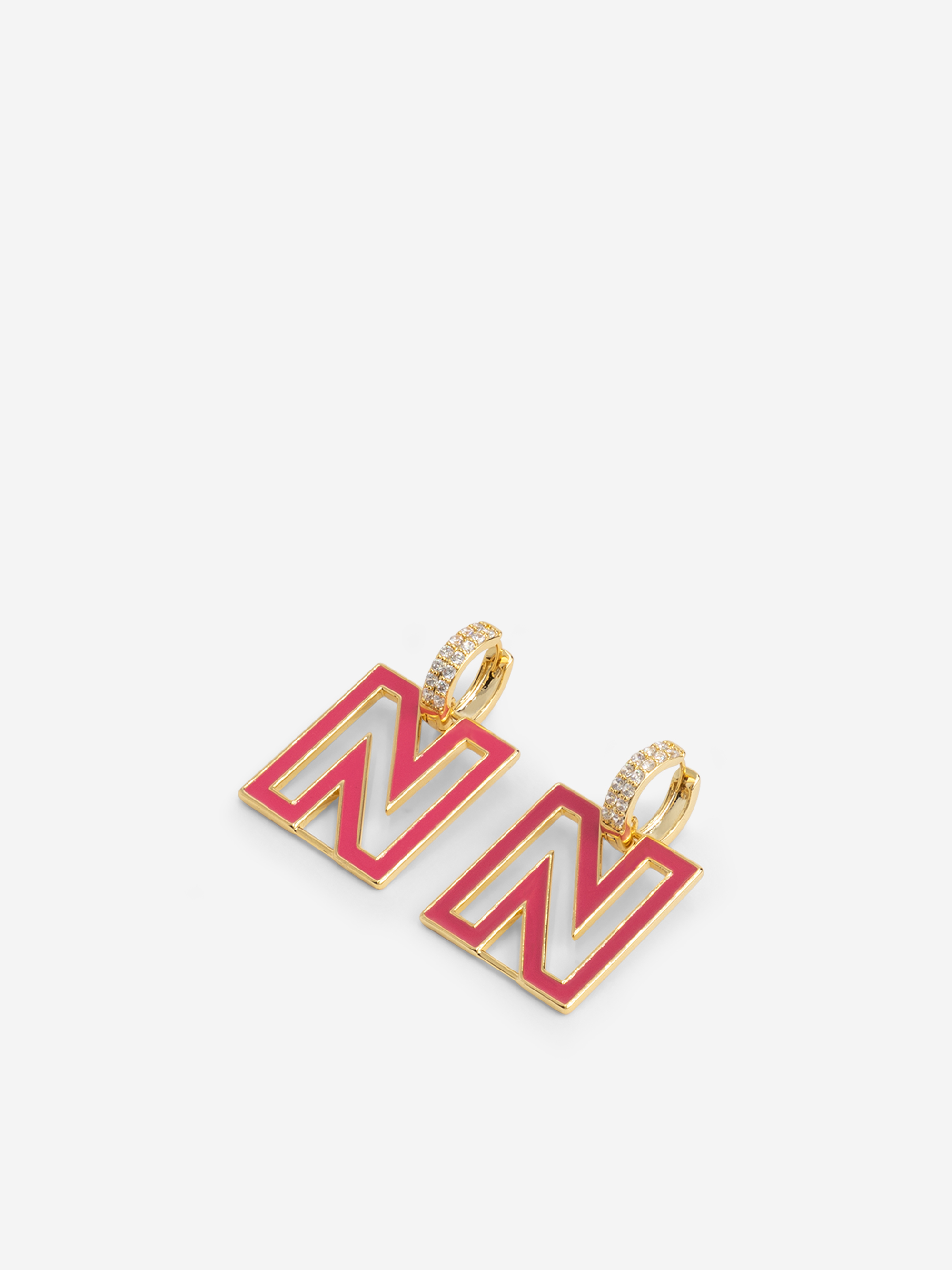 Candy Logo Strass Earrings
