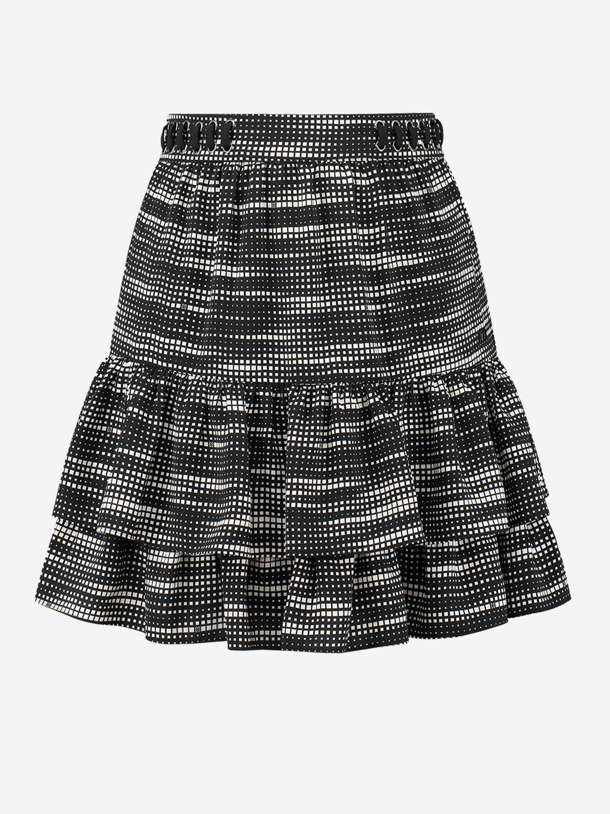 Skirt with geometric print