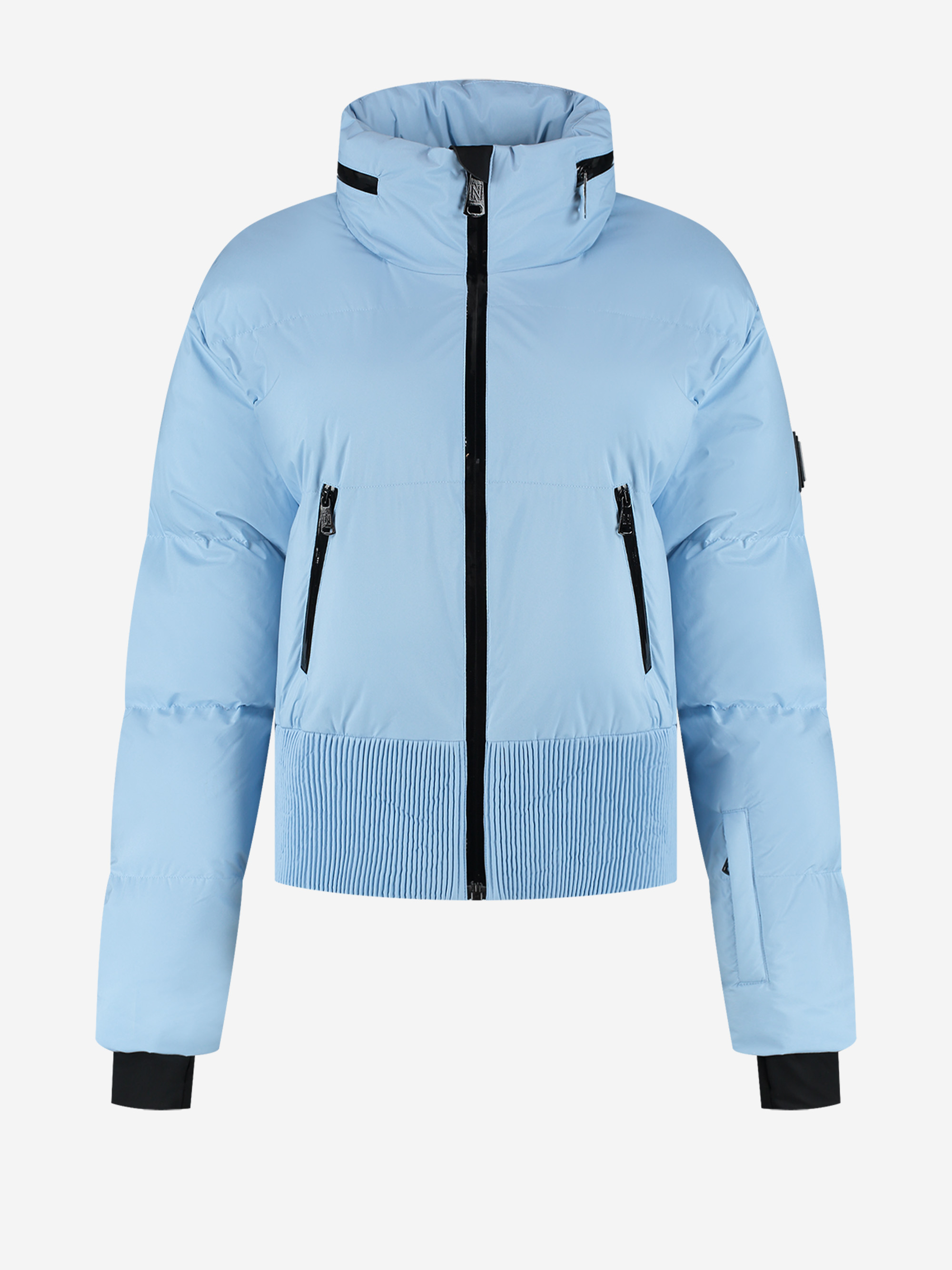 Ski jas met uitvouwbare capuchon en sneeuwvangers