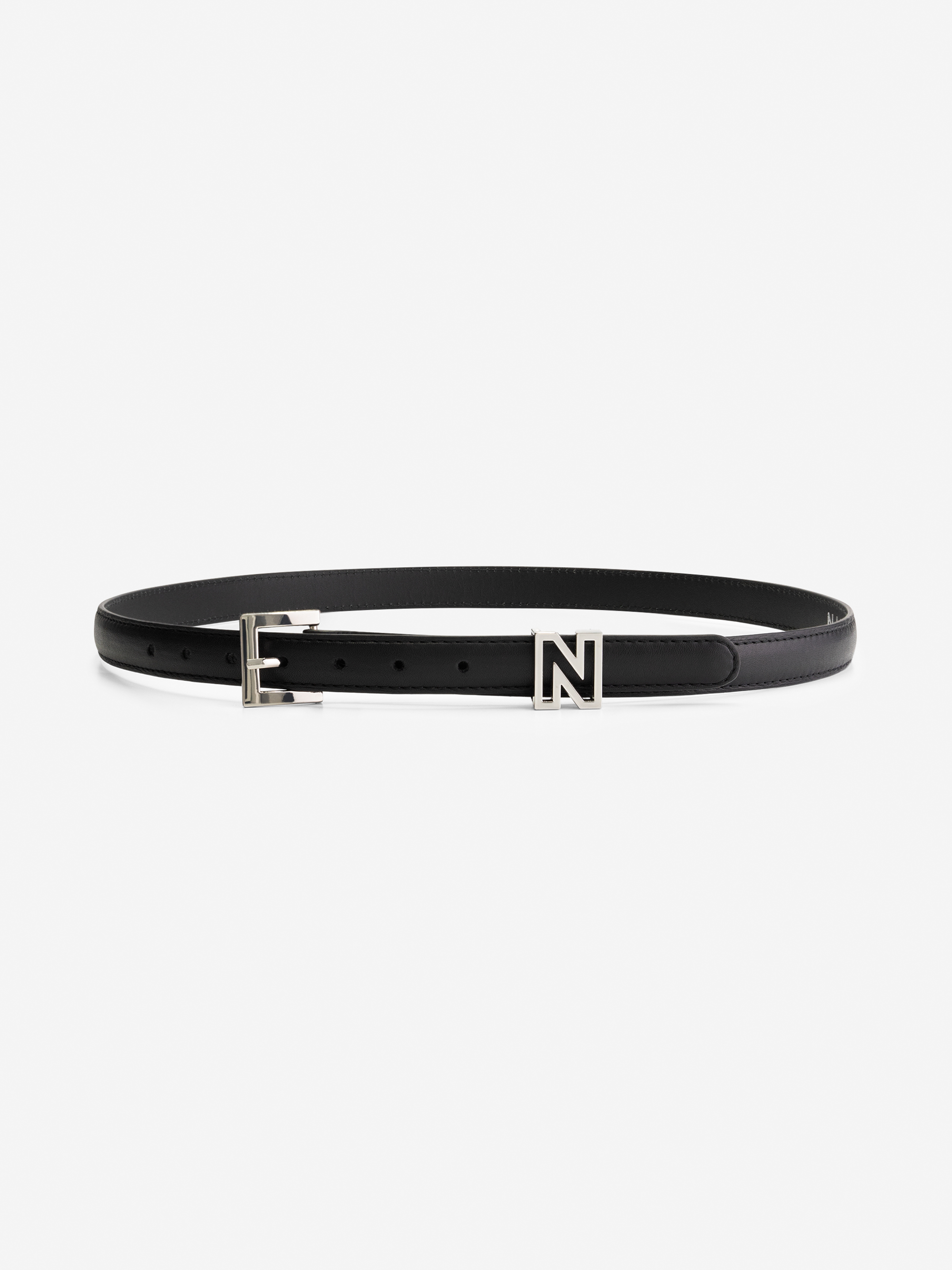 Thin belt with N logo