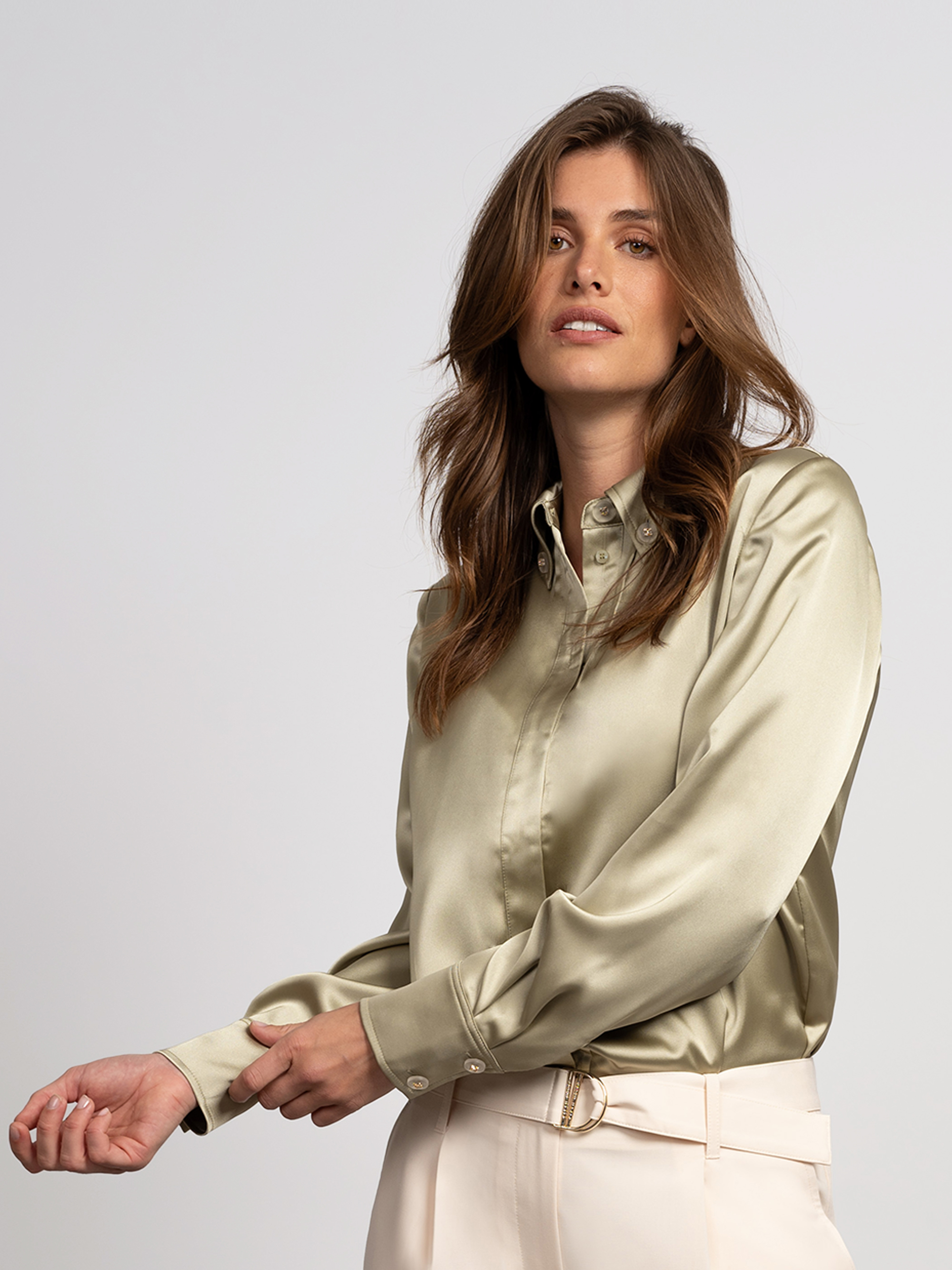 Satijnen blouse