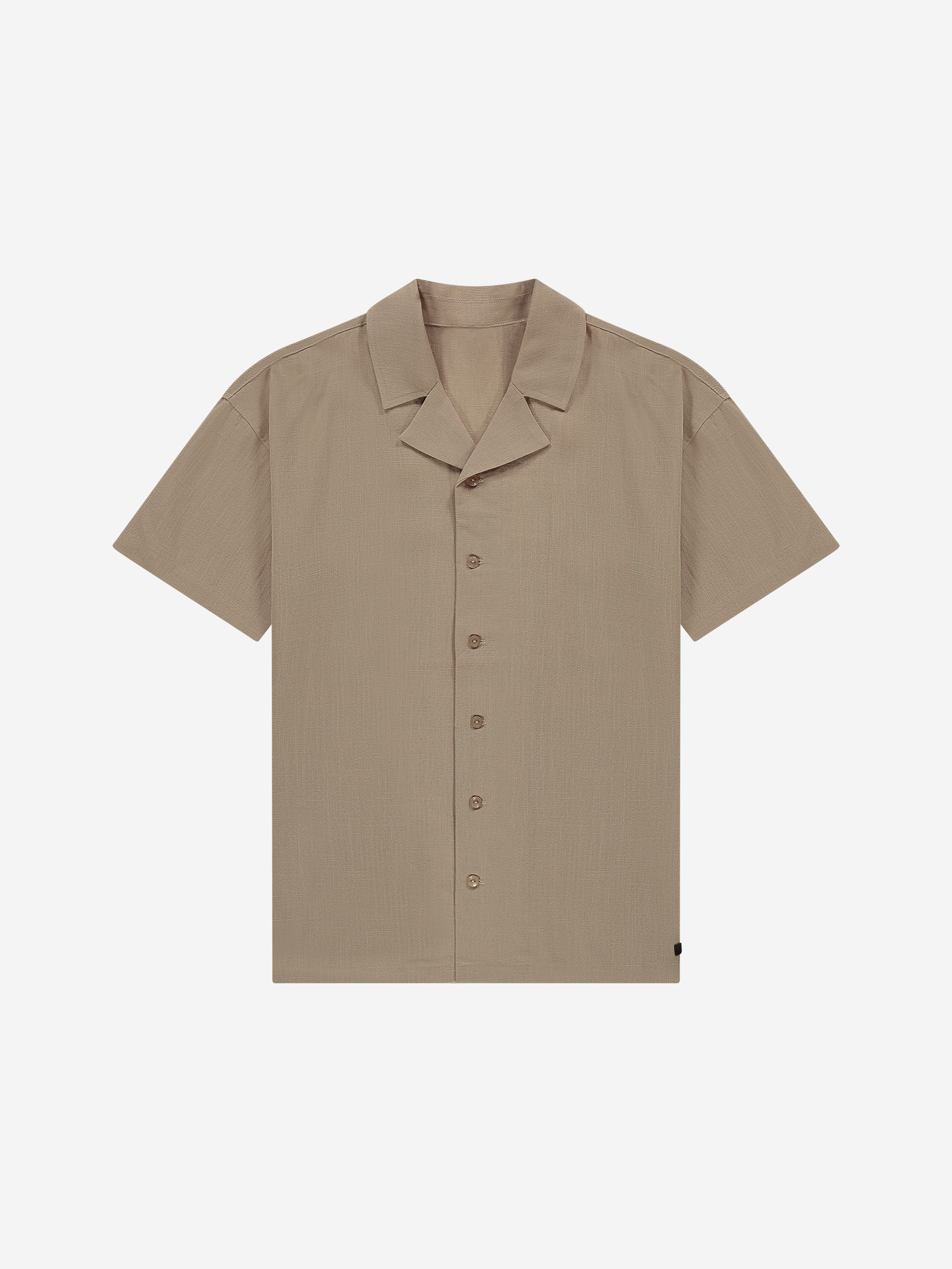 Losvallend shirt met linnenlook