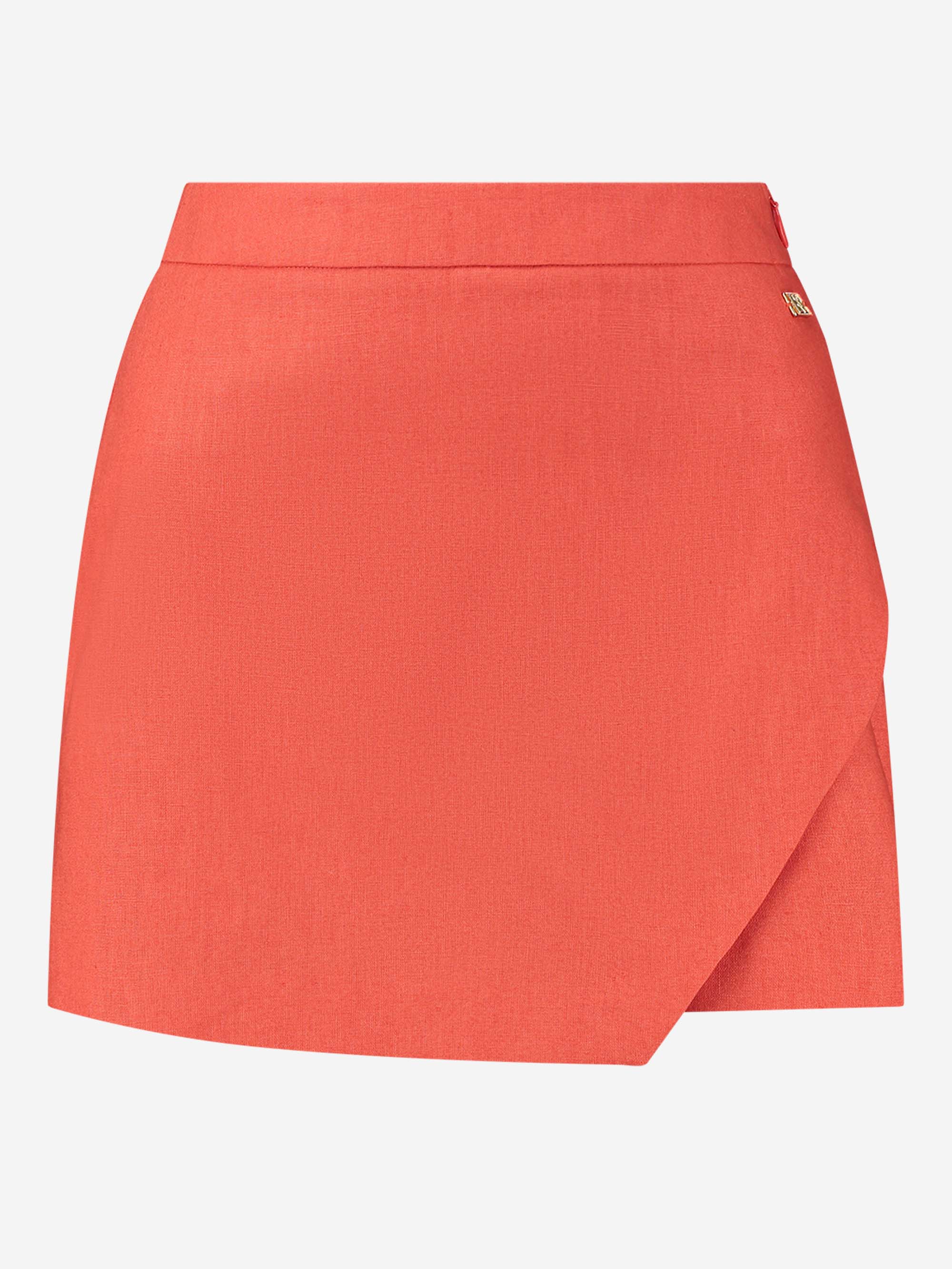 High rise skort van linen mix 