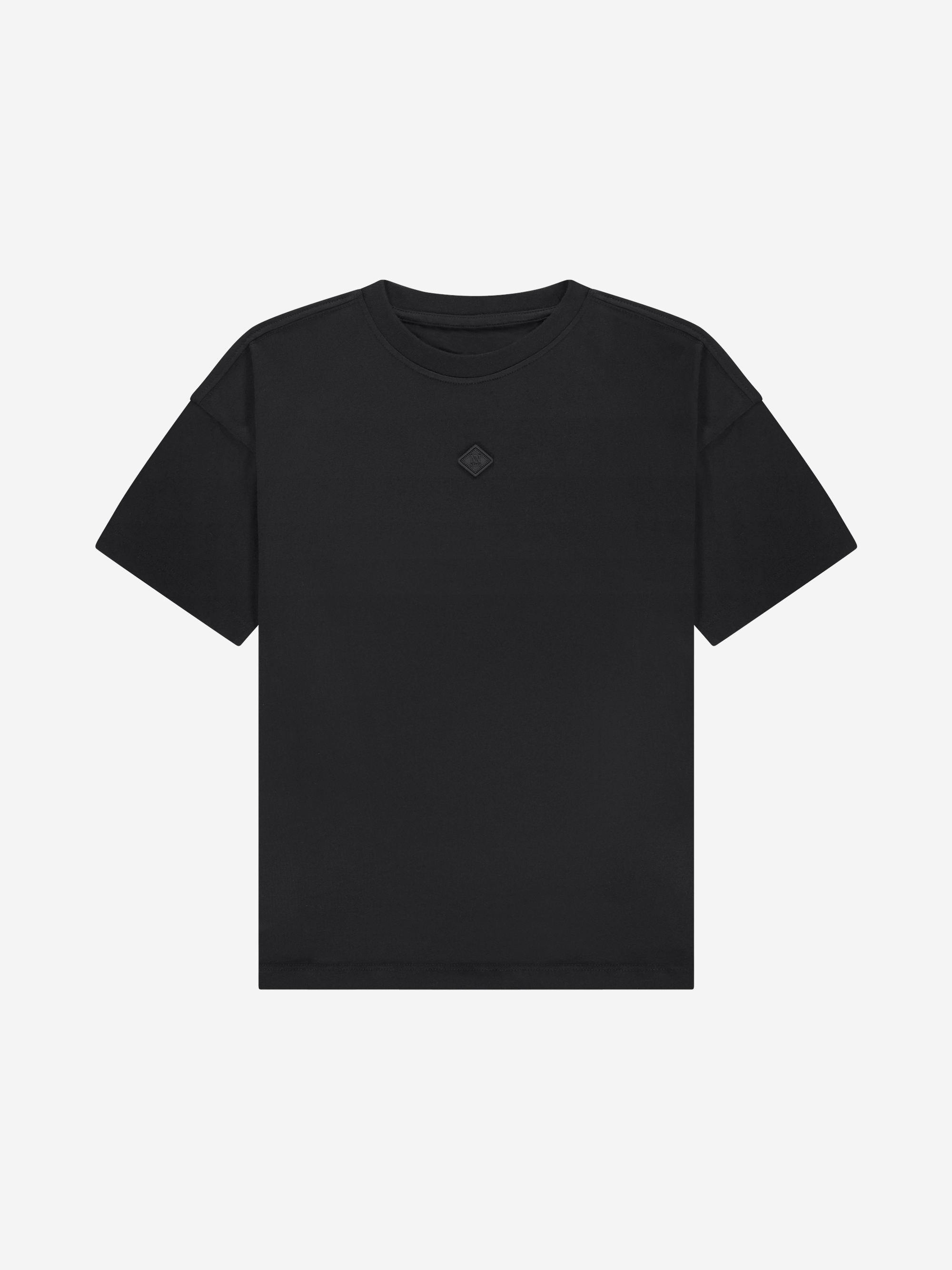 T-shirt with graphic text on the back