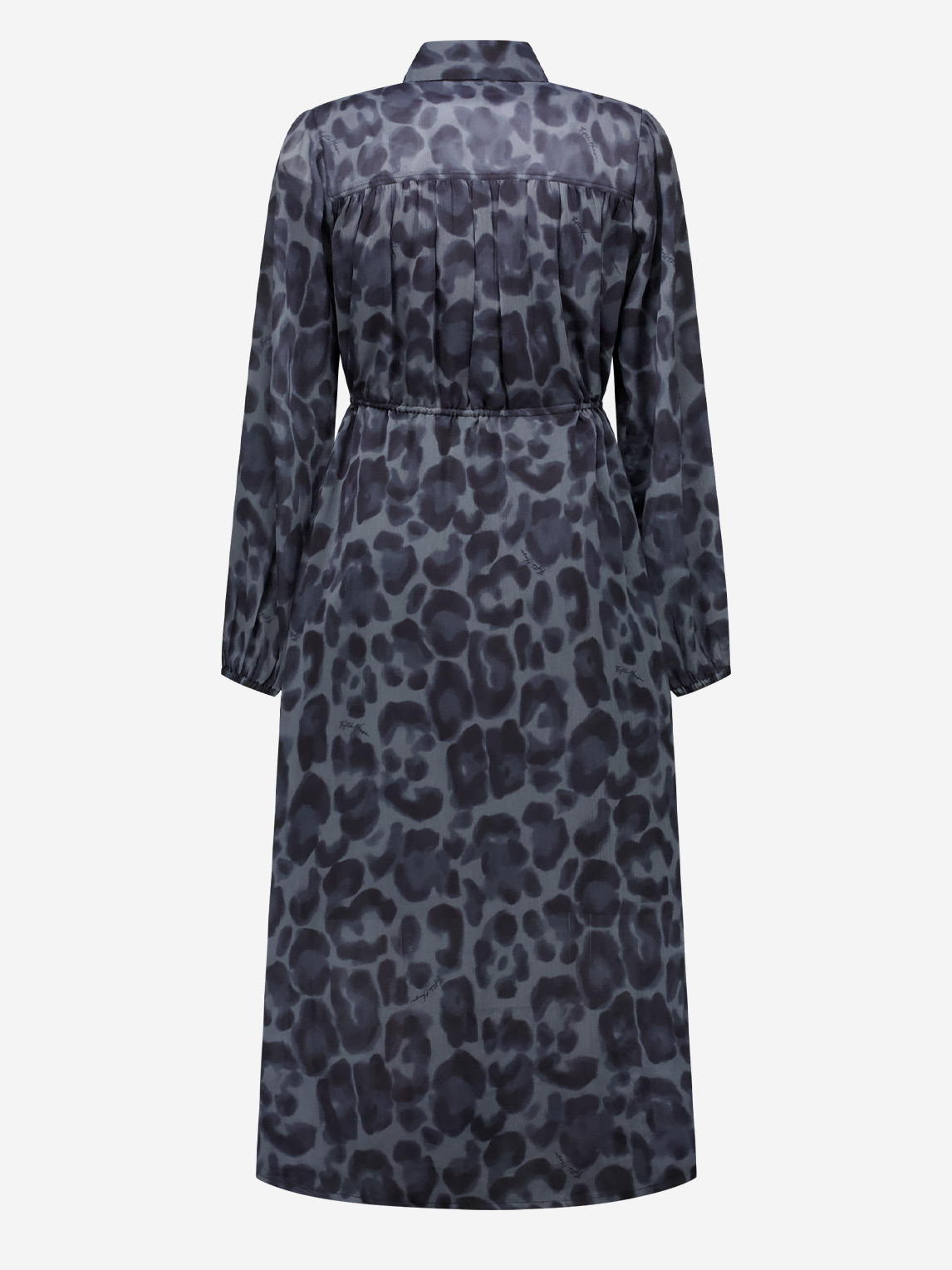 Long dress with leopard print 