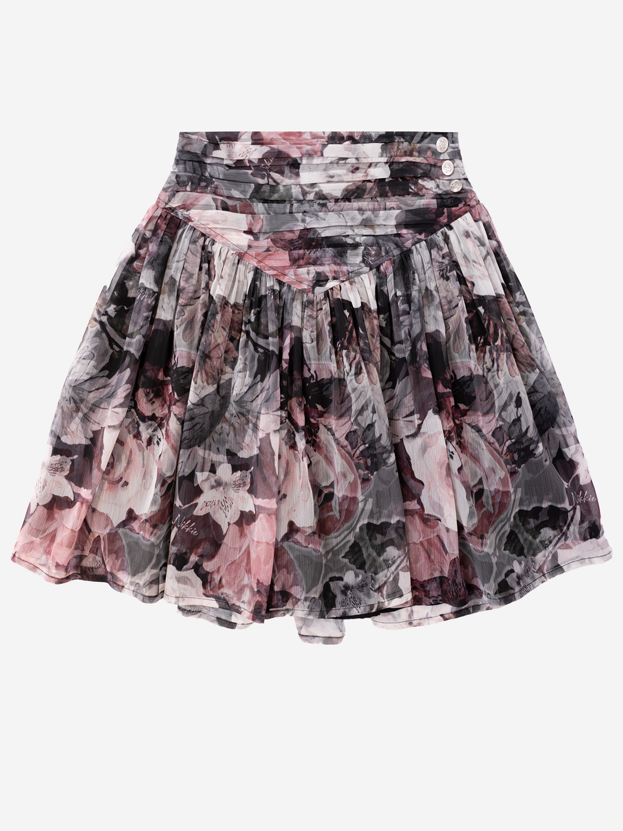 Rok met bloemenprint 
