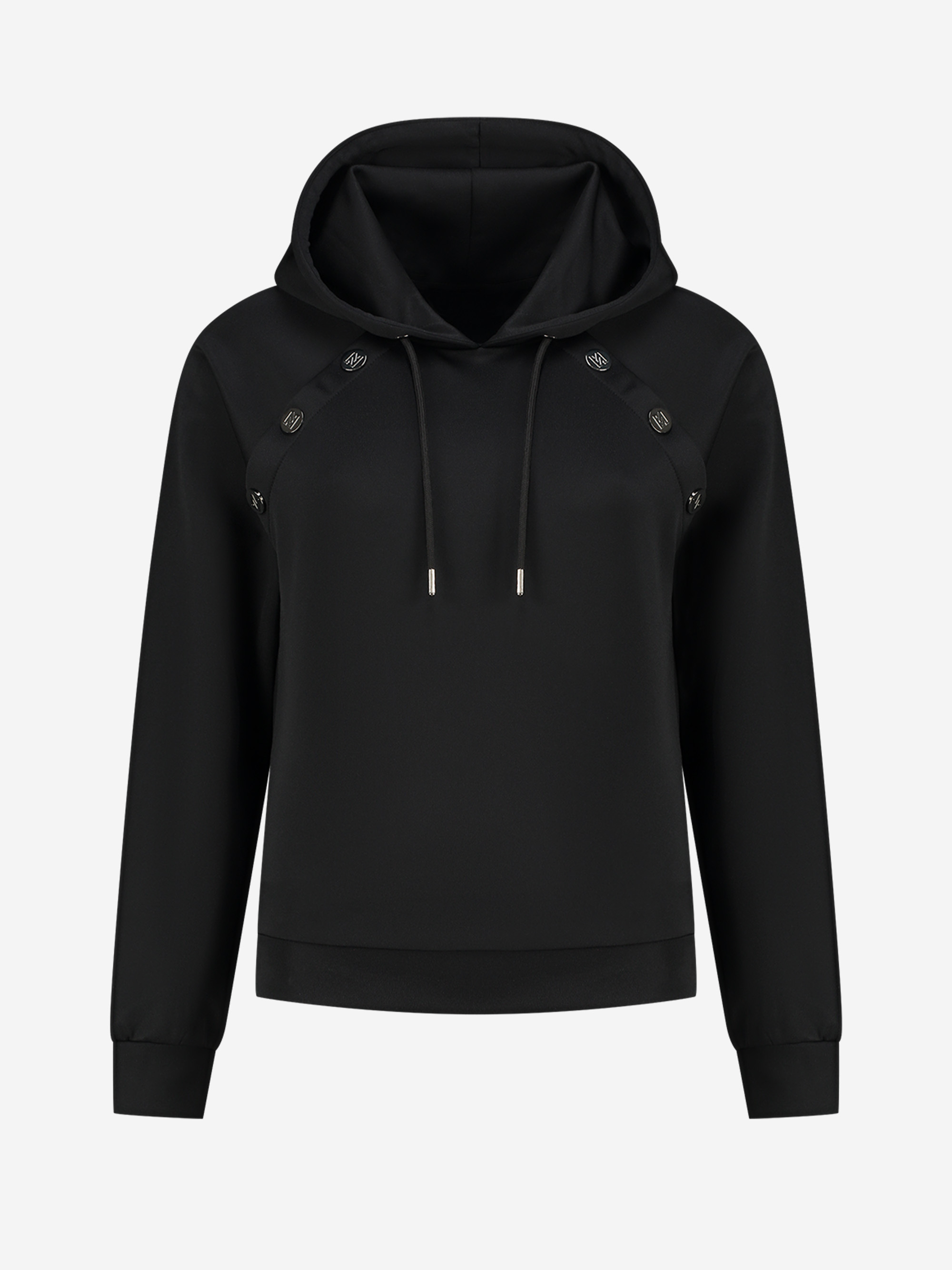 Hoodie with buttons