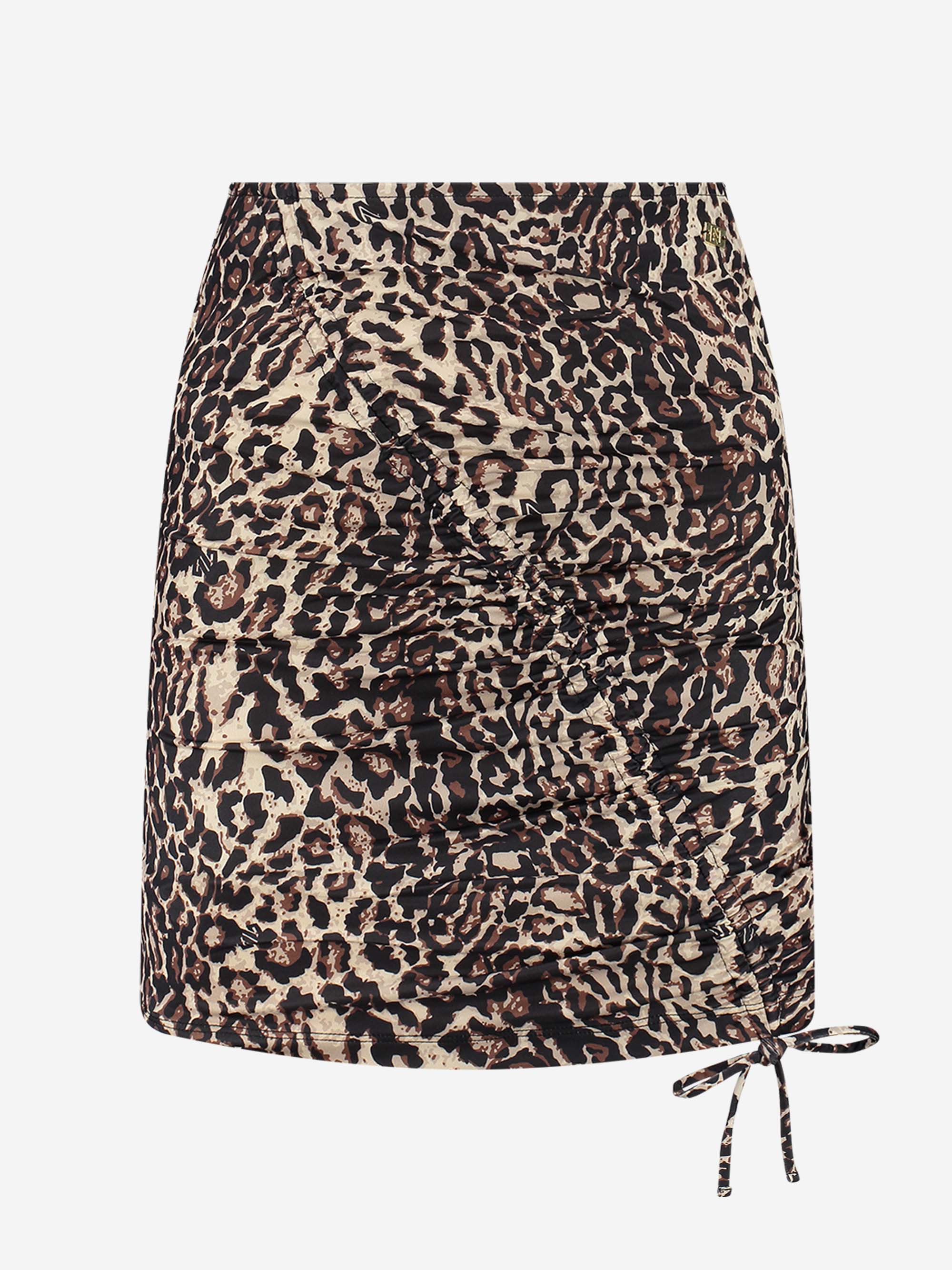 High rise skirt with drawstring