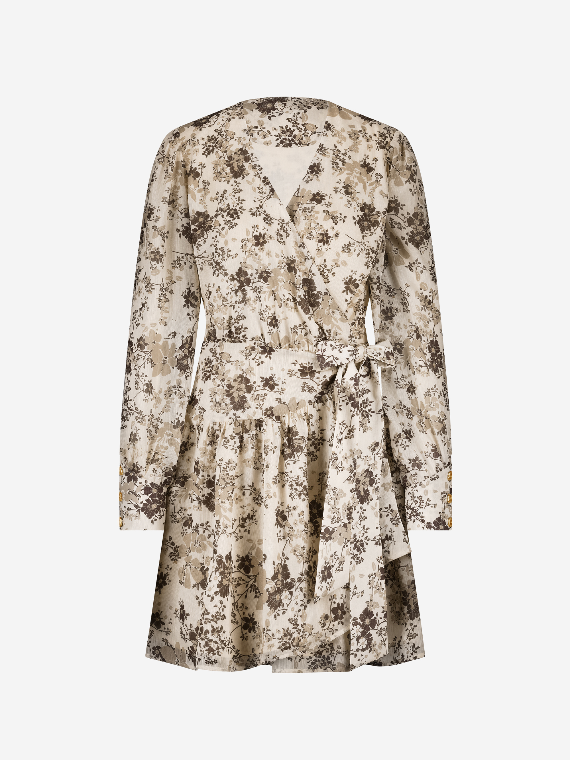 Wikkeljurk met bloemenprint