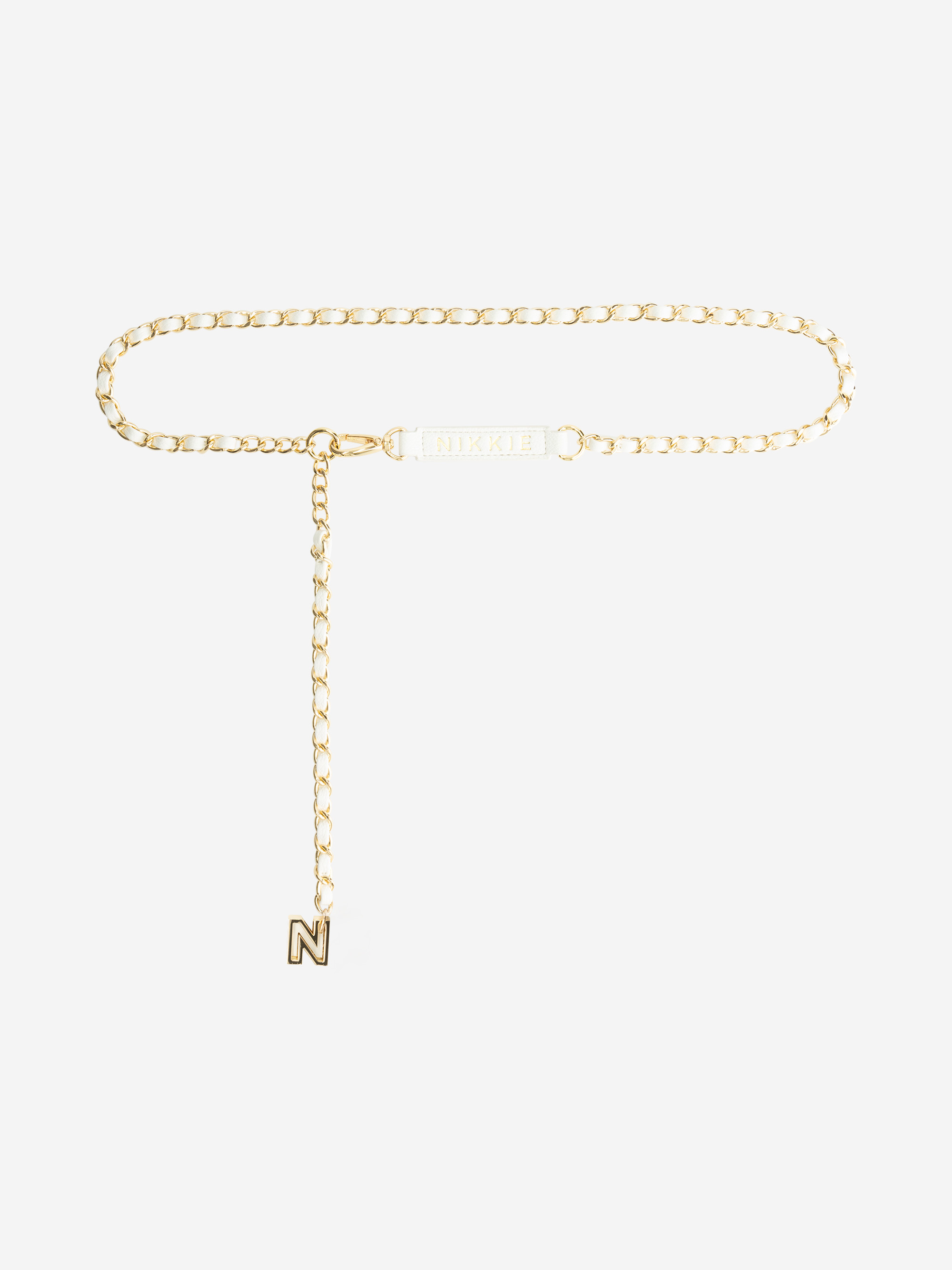 Chain belt with N-logo