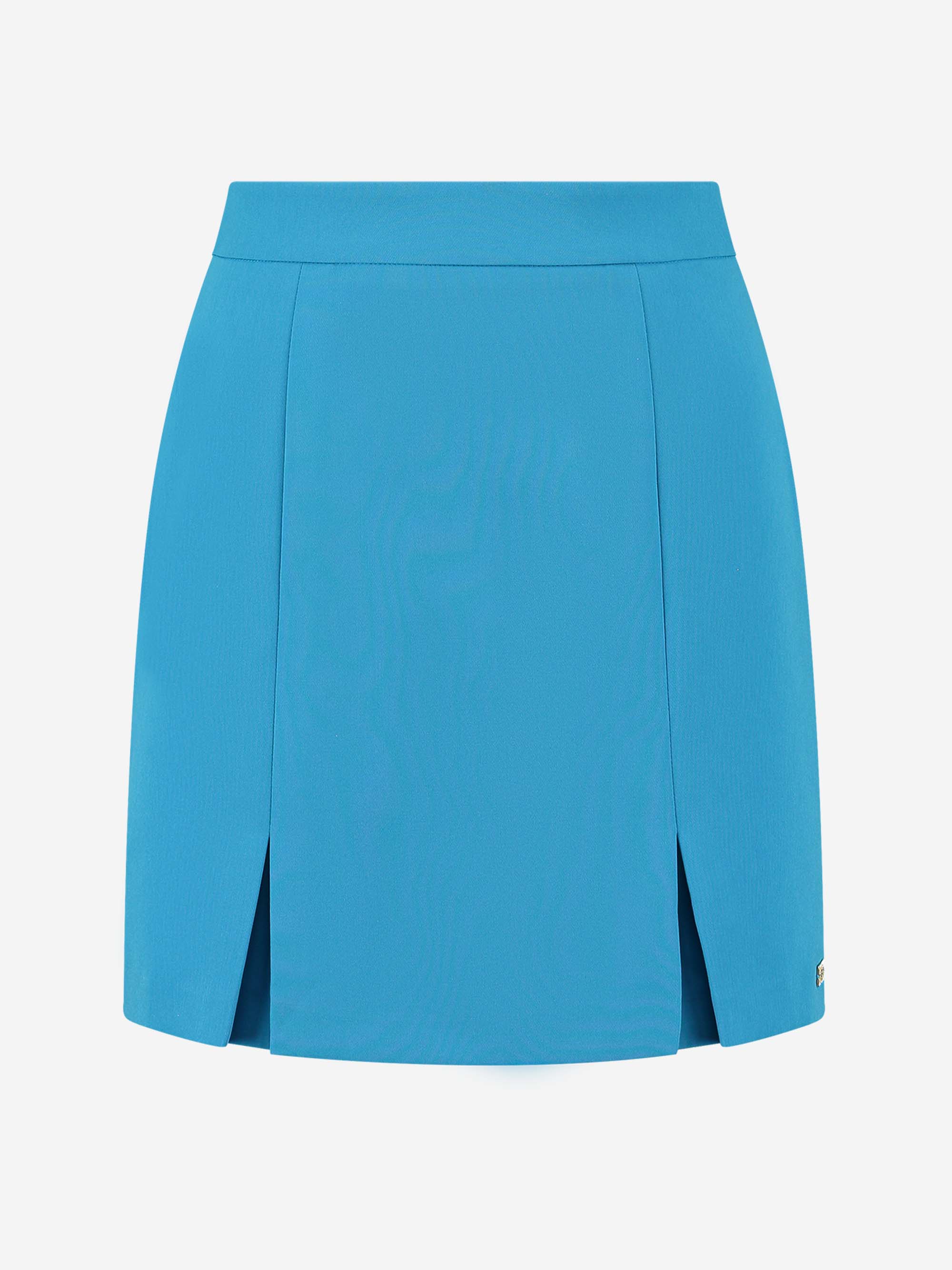 Fitted skirt with slits