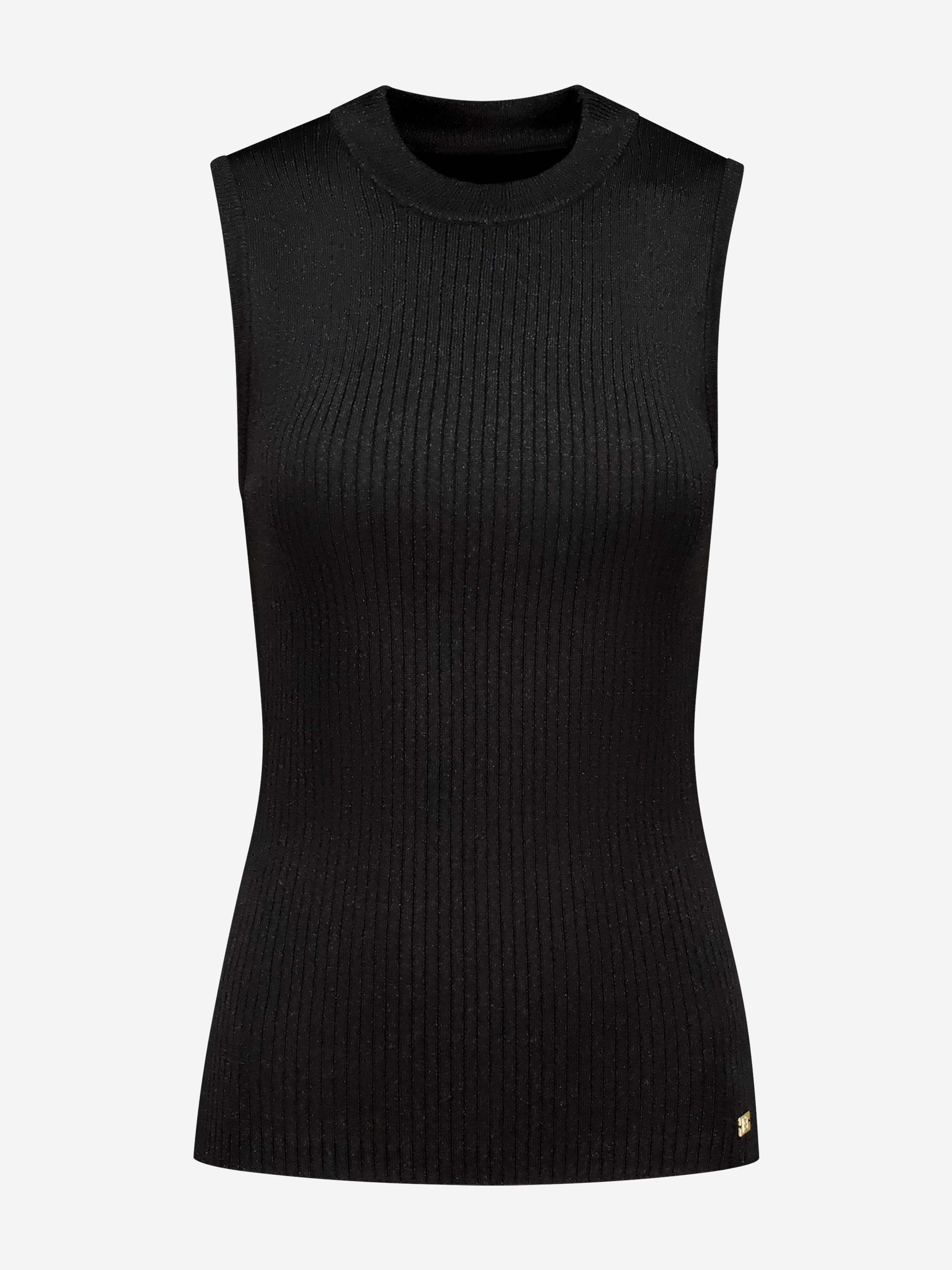 Aansluitende tank top met glitters