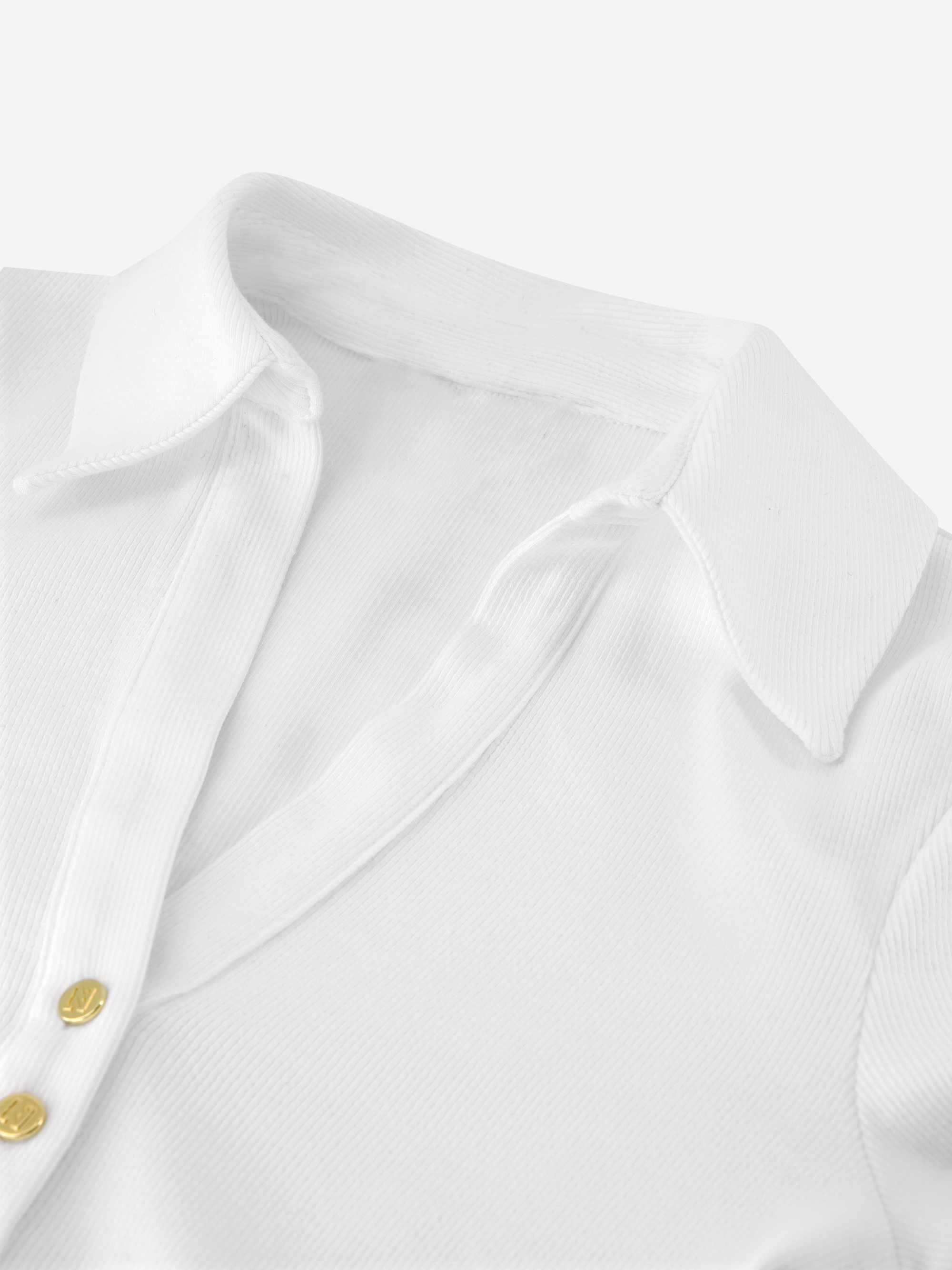 Rib Button Shirt