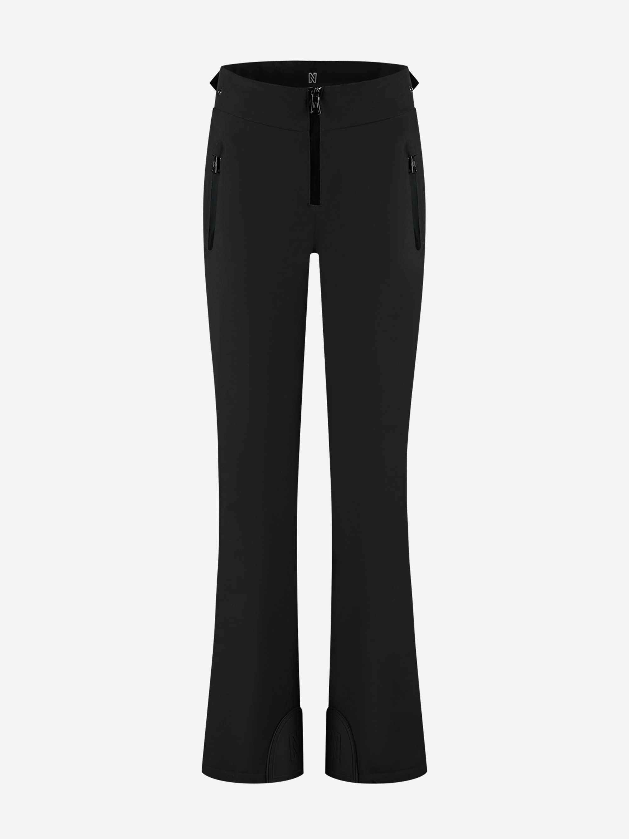 Ski pants with adjustable waistband