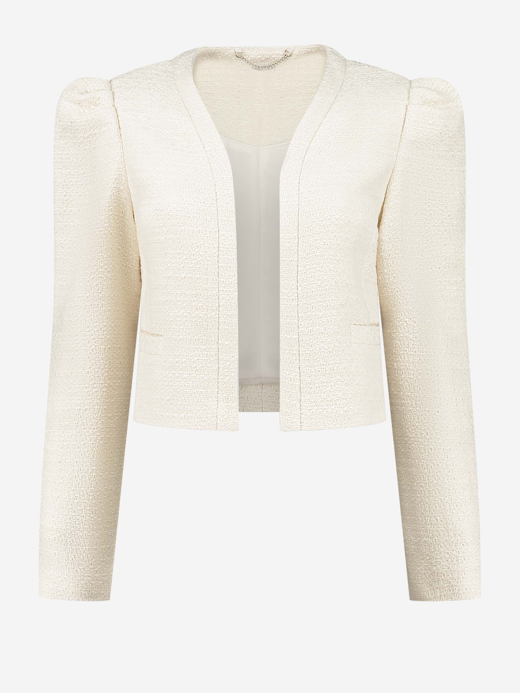 Short tweed blazer