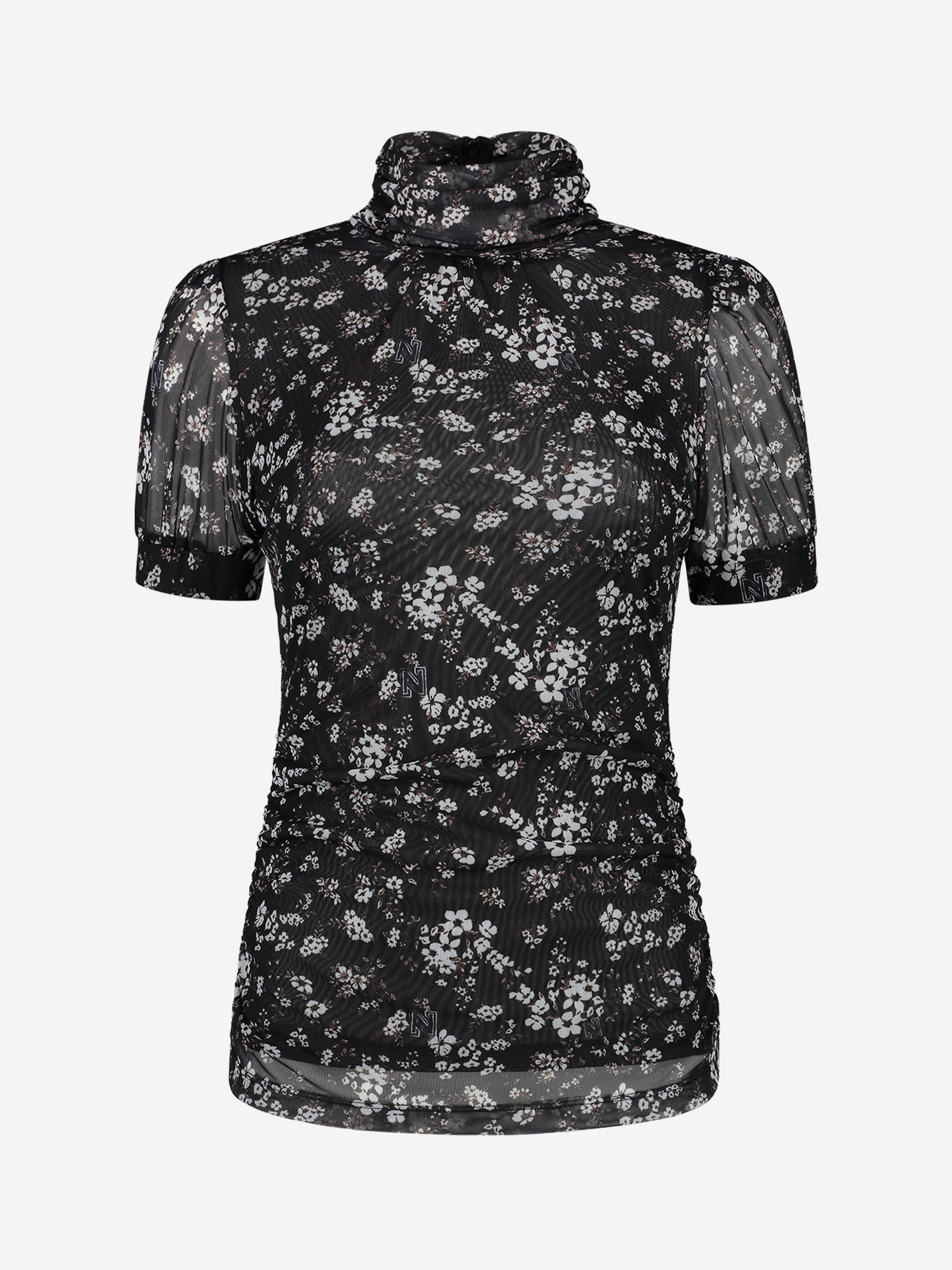 Dusty Flower Mesh Top
