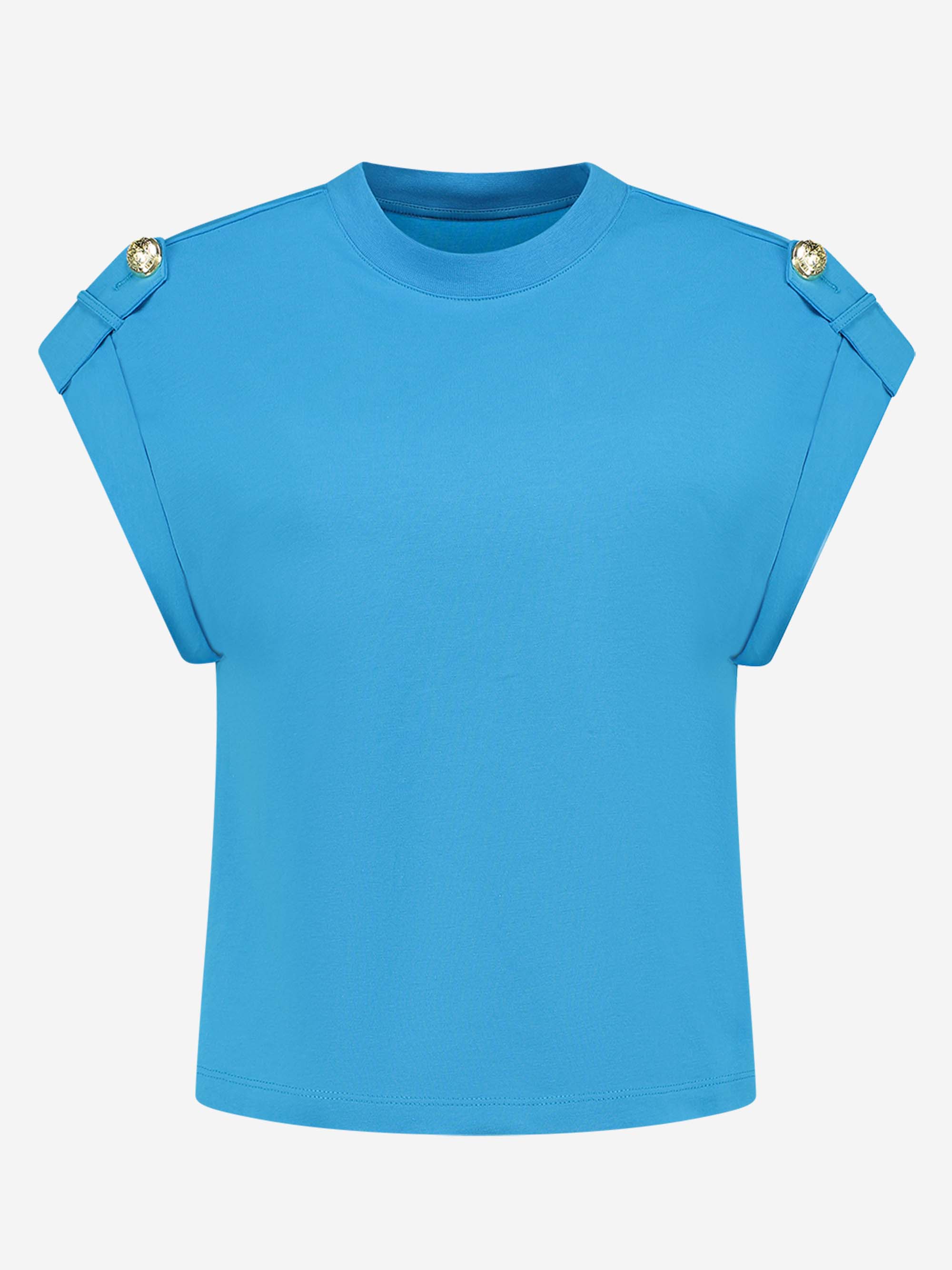 Loose fit t-shirt met opgerolde mouwen