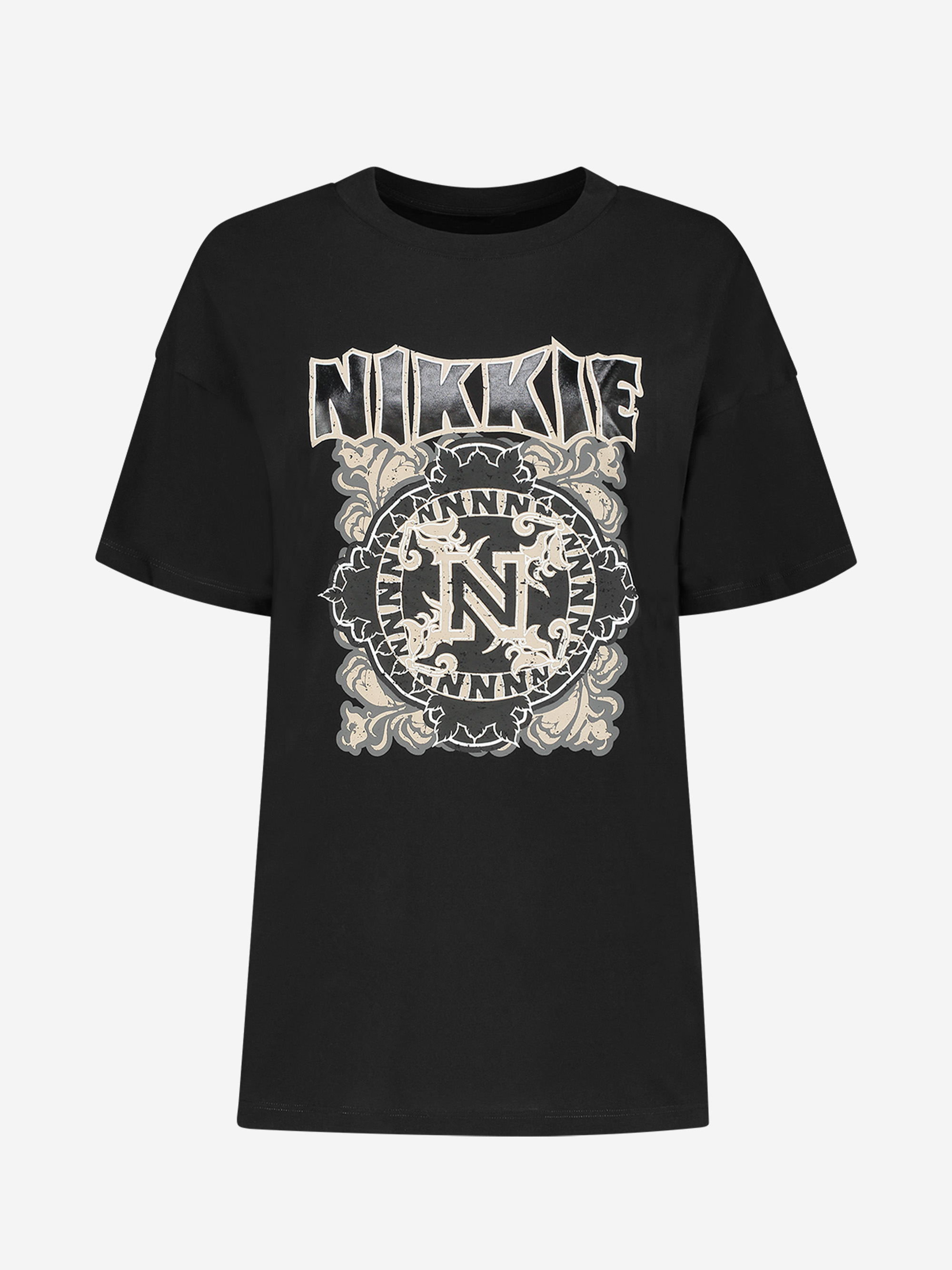 T-shirt with N ornament  