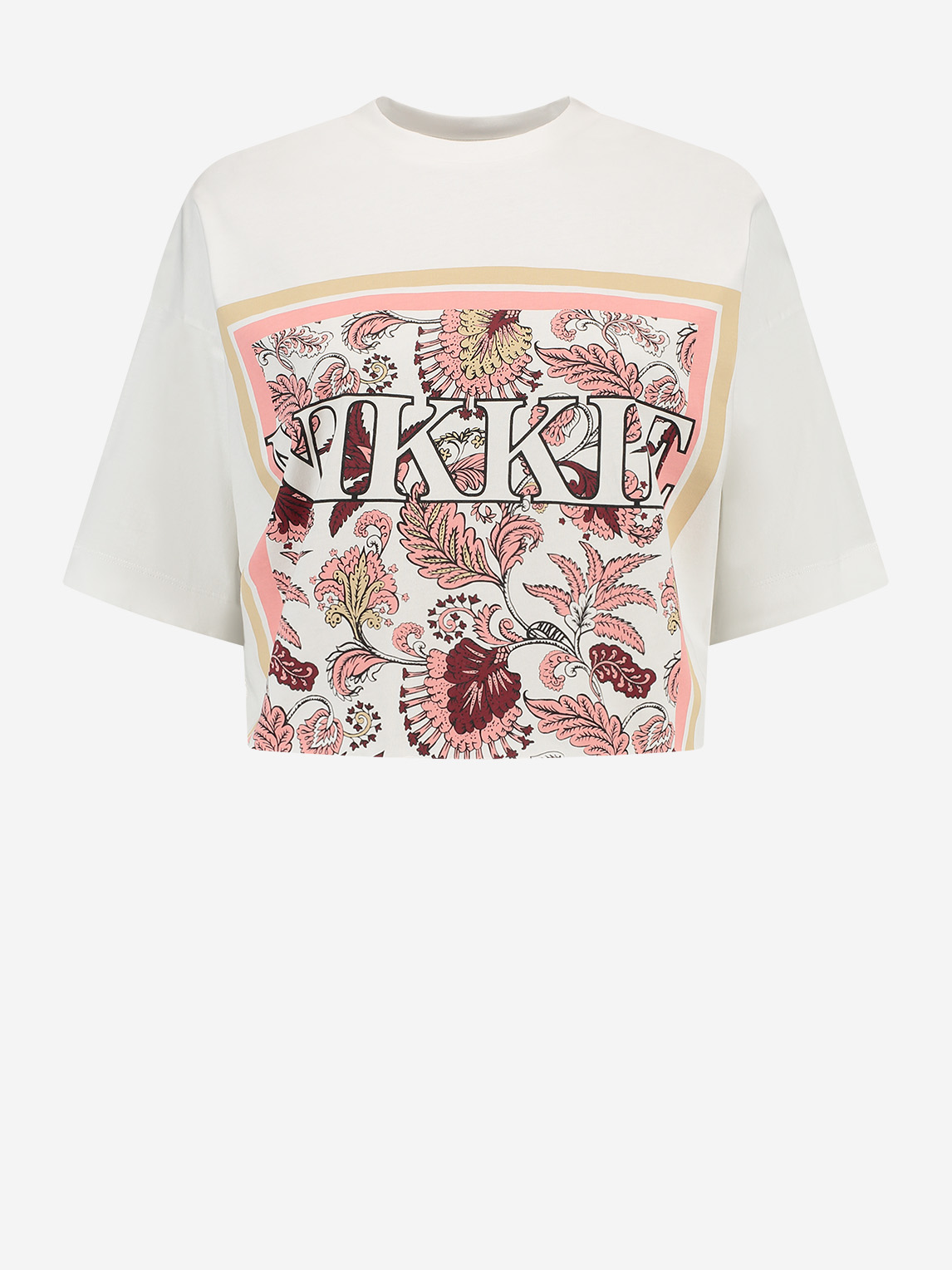 Cropped T-shirt with graphic print