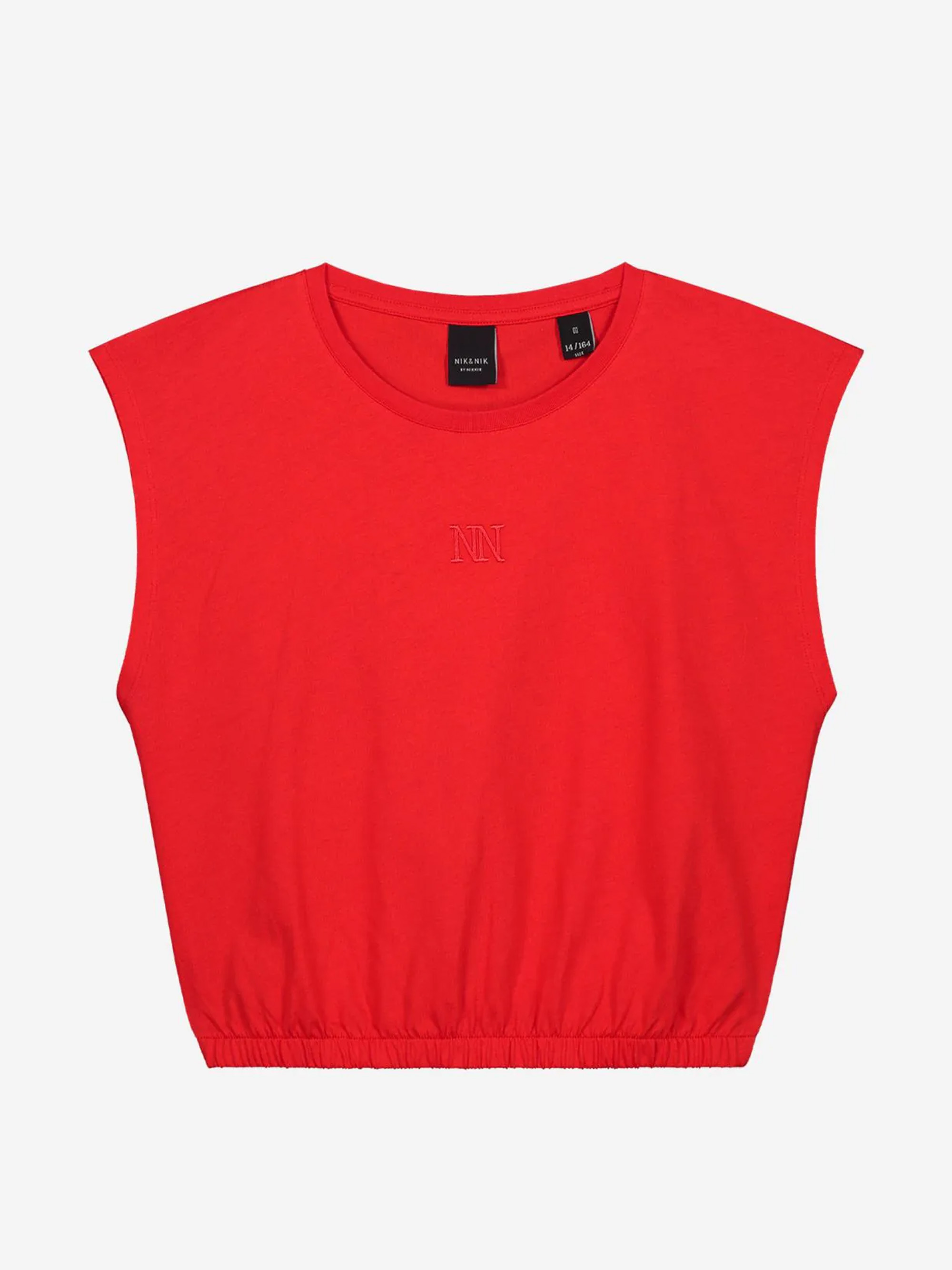 Cropped T-shirt met logo