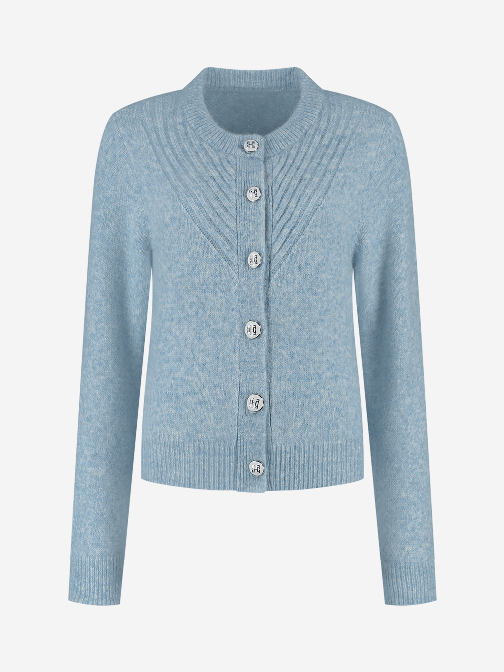 Knitted cardigan with FH buttons