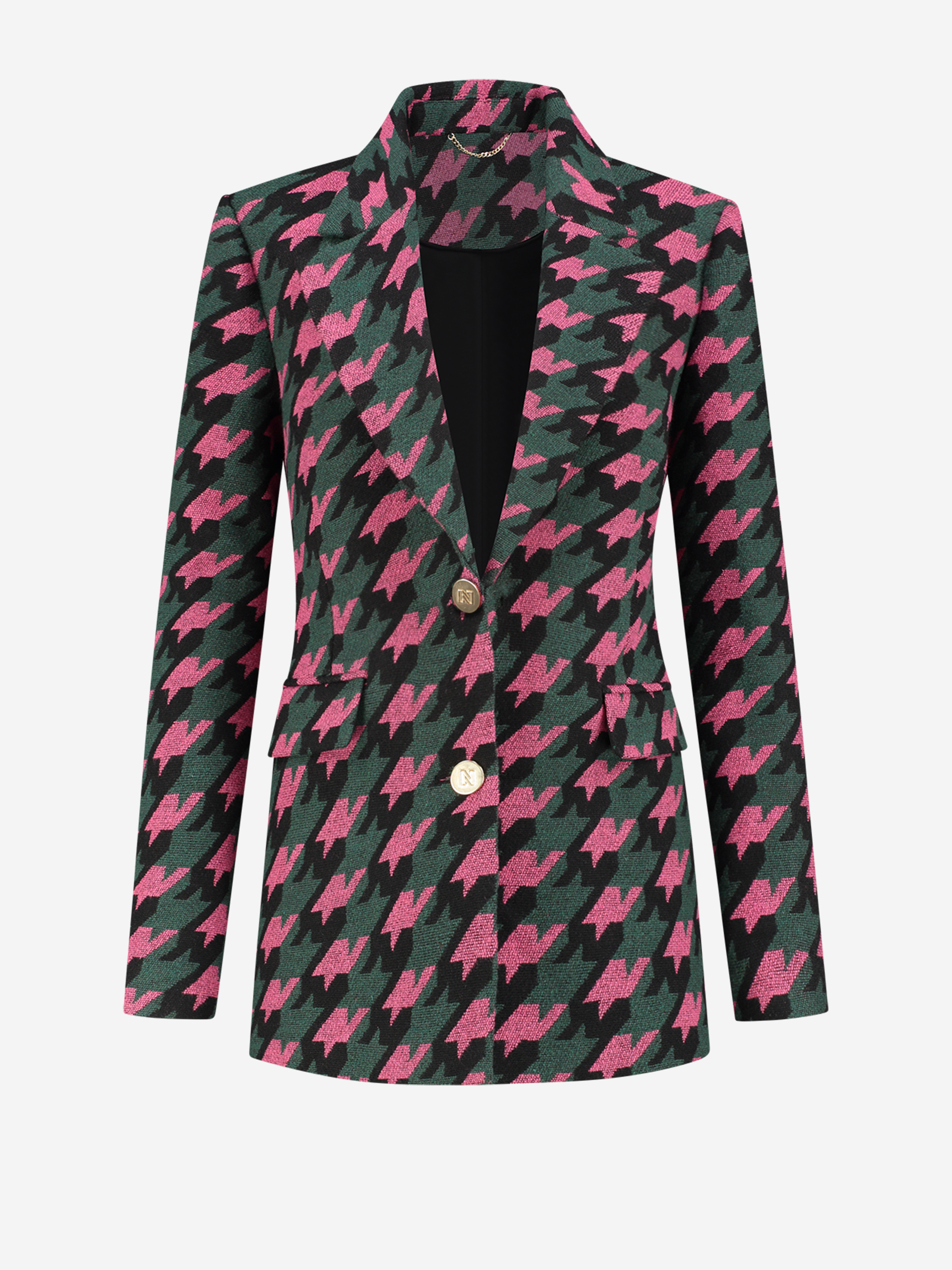 Pied-de-poule blazer