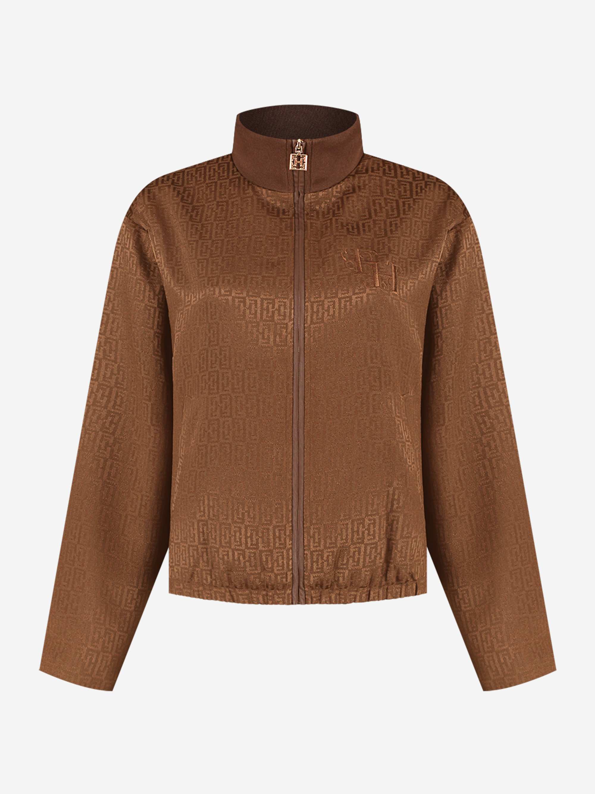Loose-fitting jacket with FH logo pattern