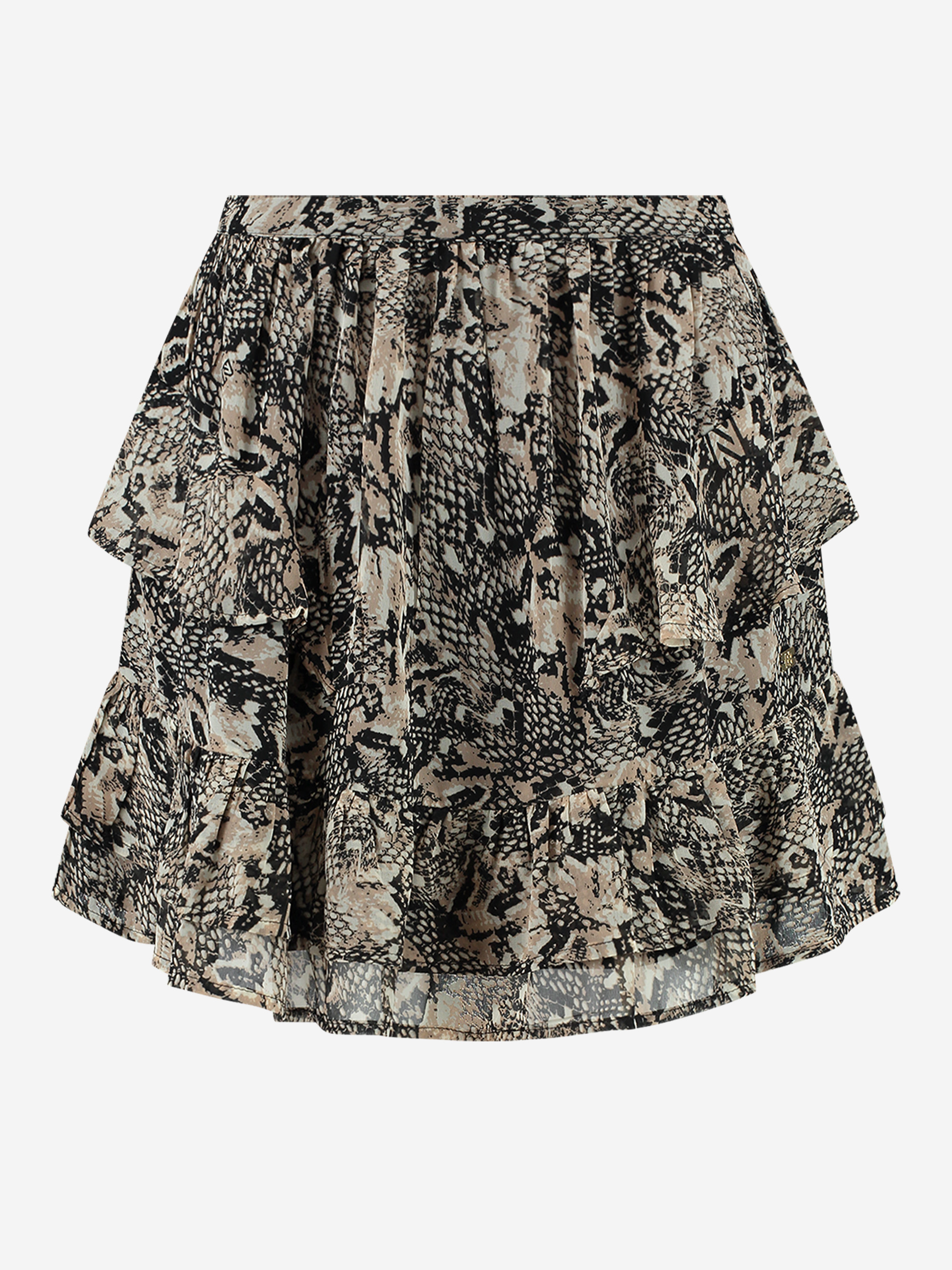 Skirt with snake print