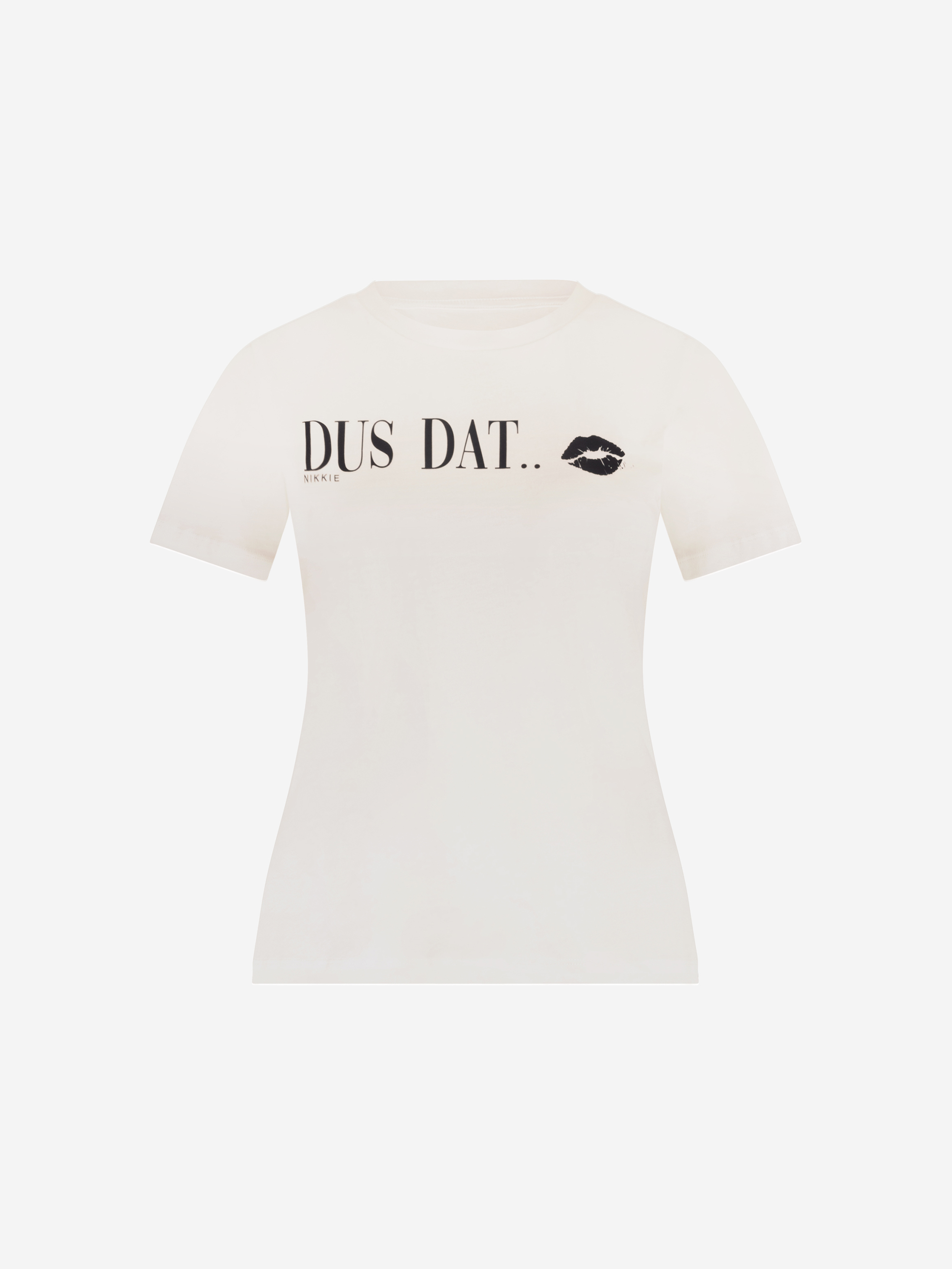 T-shirt met tekst opdruk
