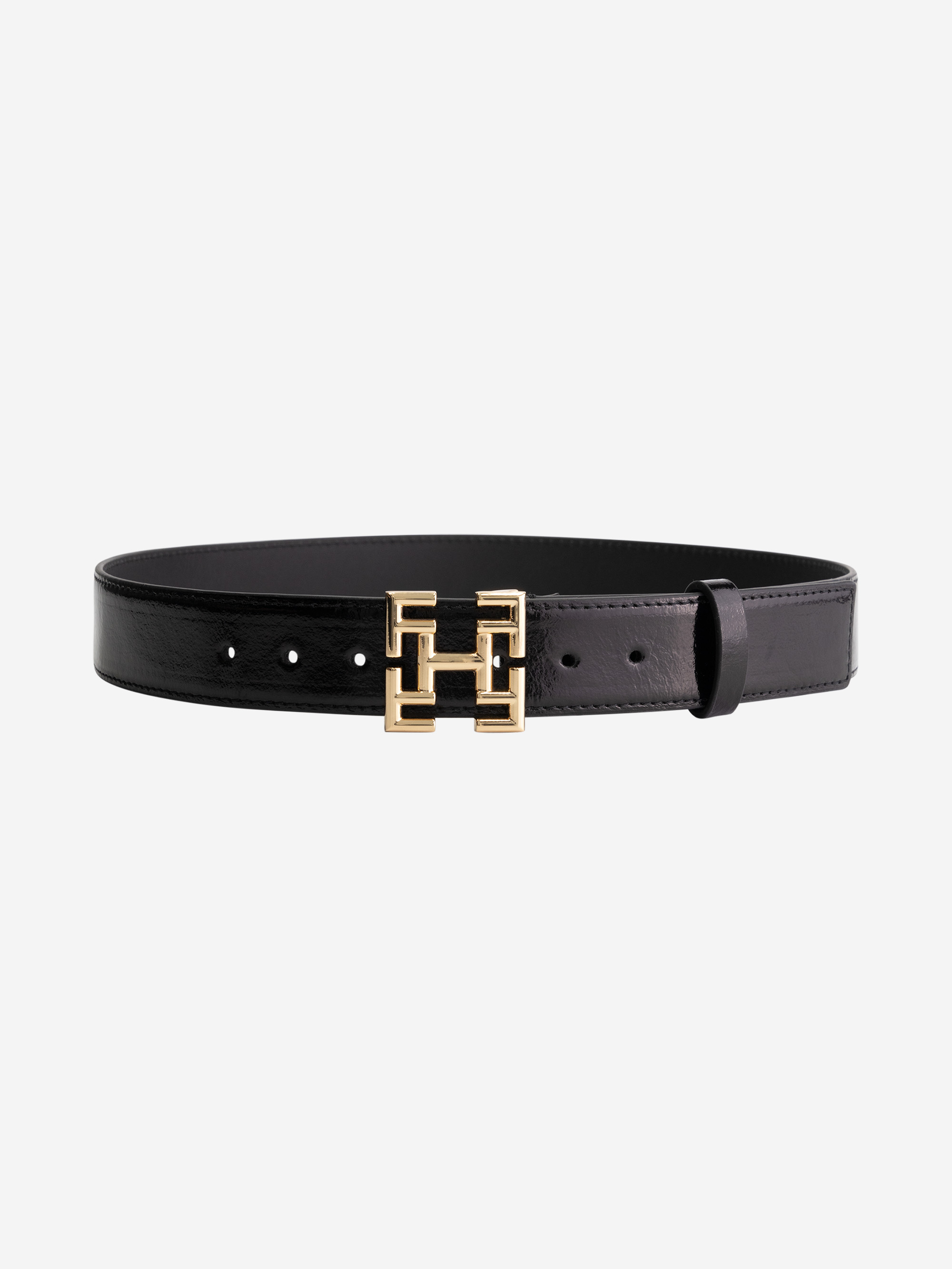 Small belt with logo buckle 