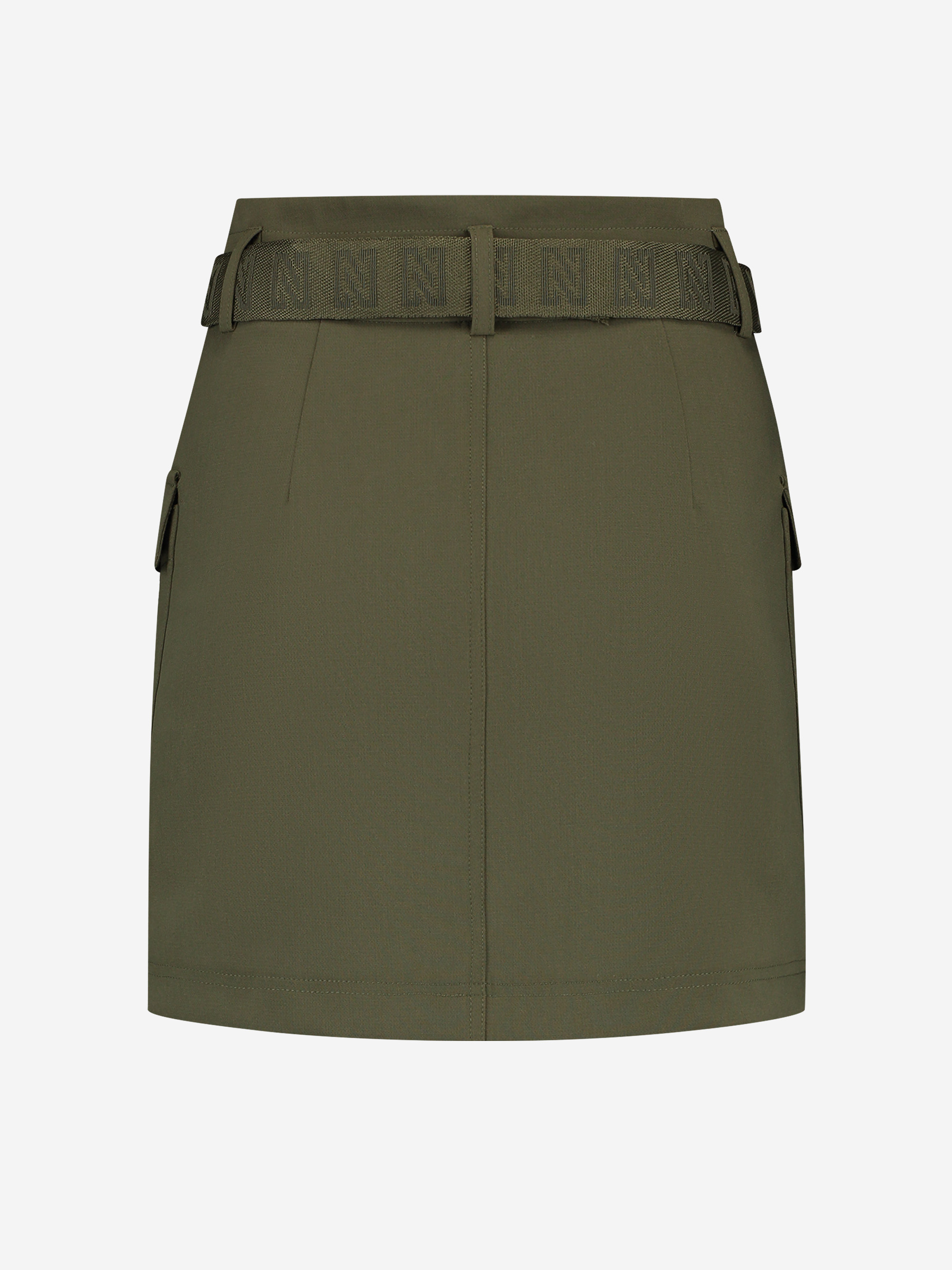 Skirt with big pockets and belt