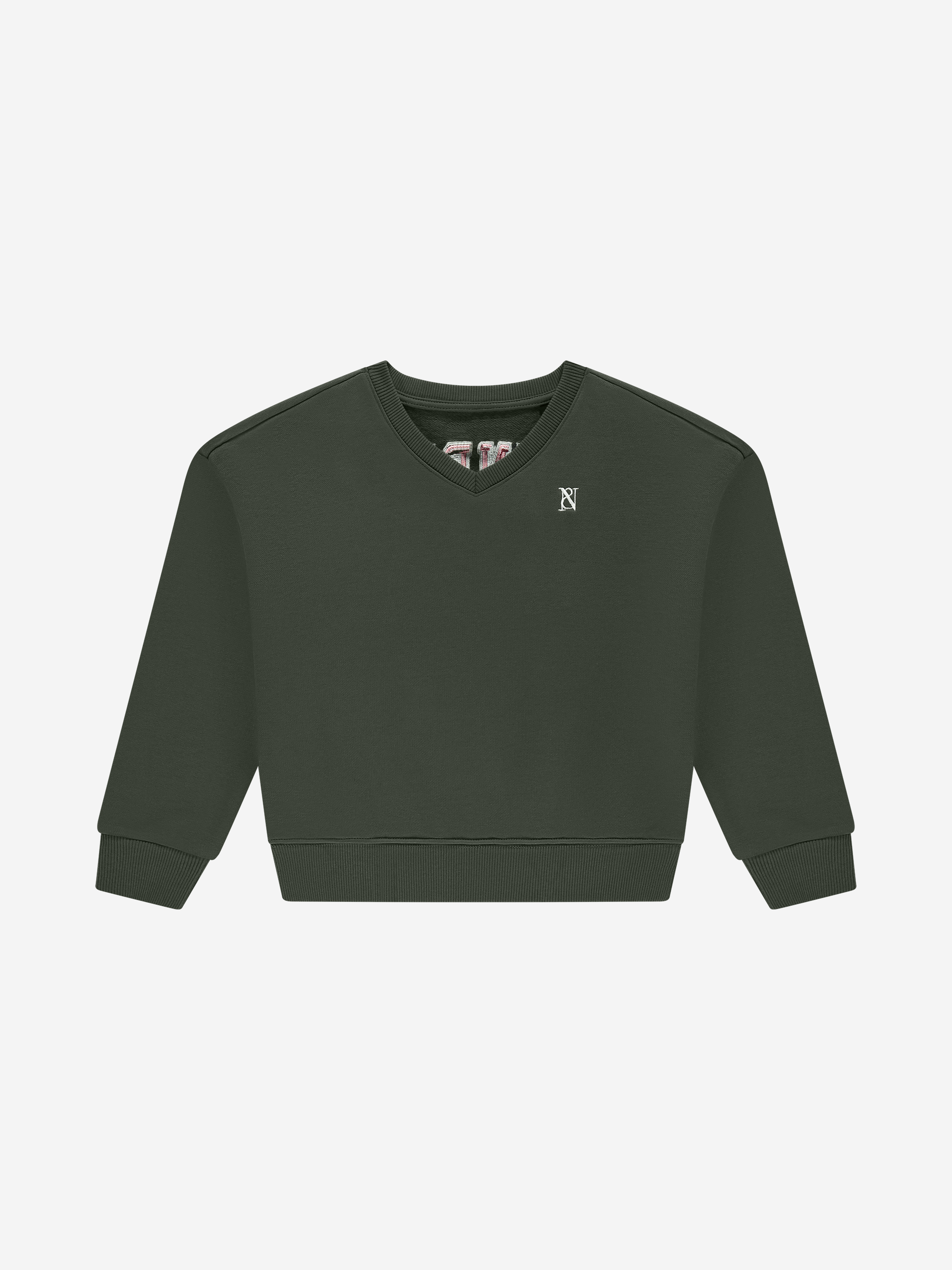 Sweater with V-neck and N&N logo