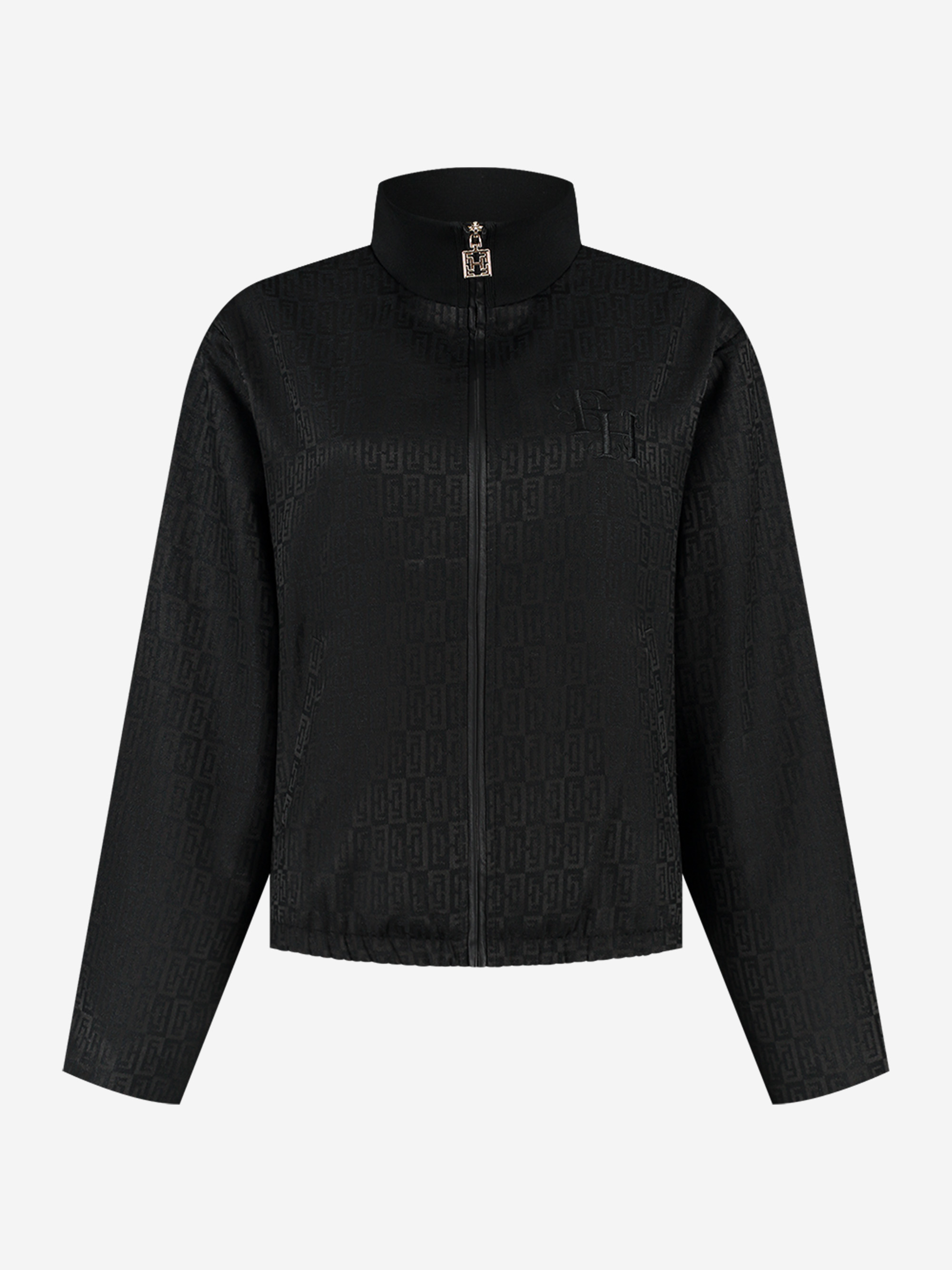 Loose-fitting jacket with FH logo pattern